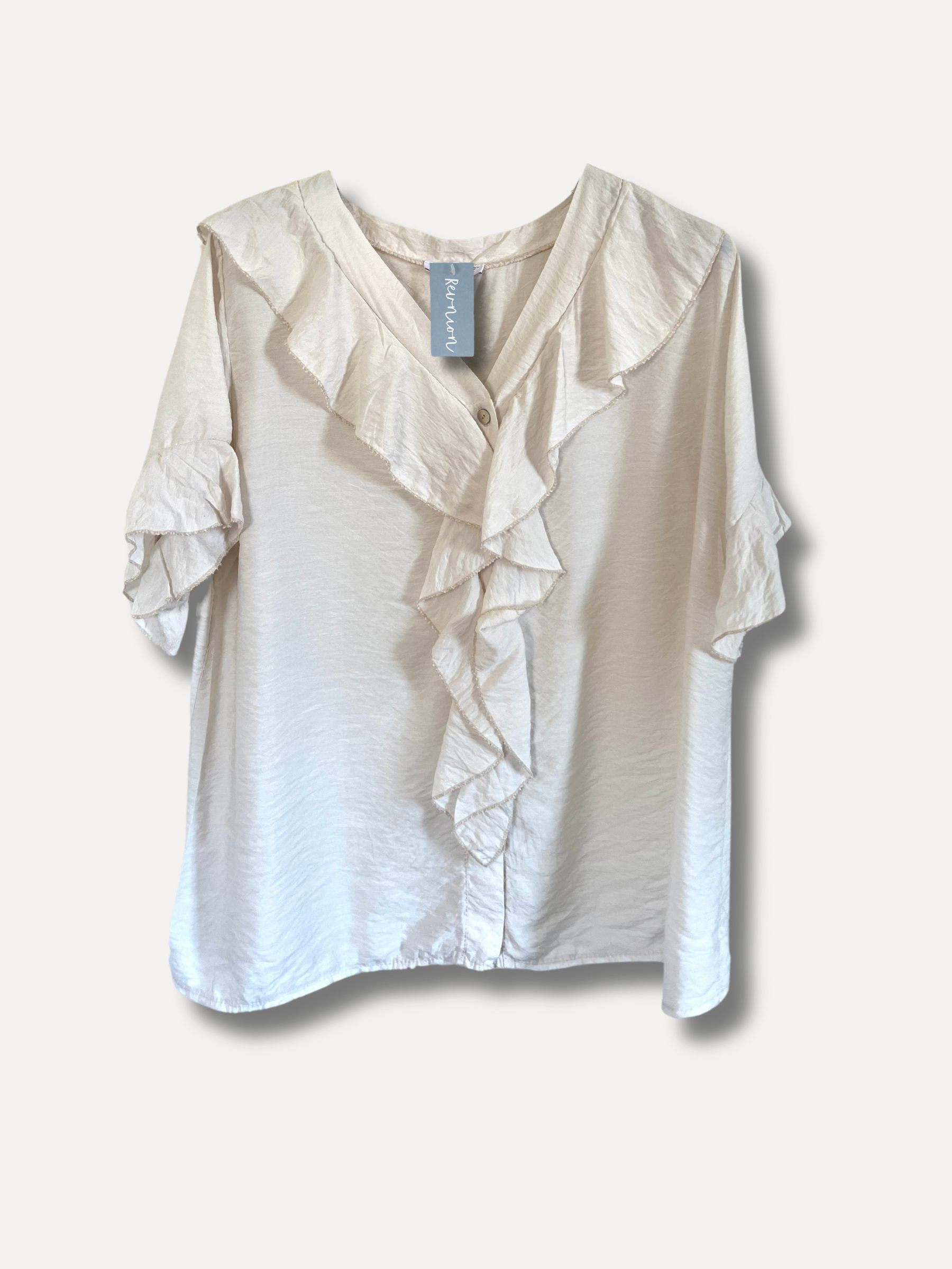 Fab Girl Blouse, Beige