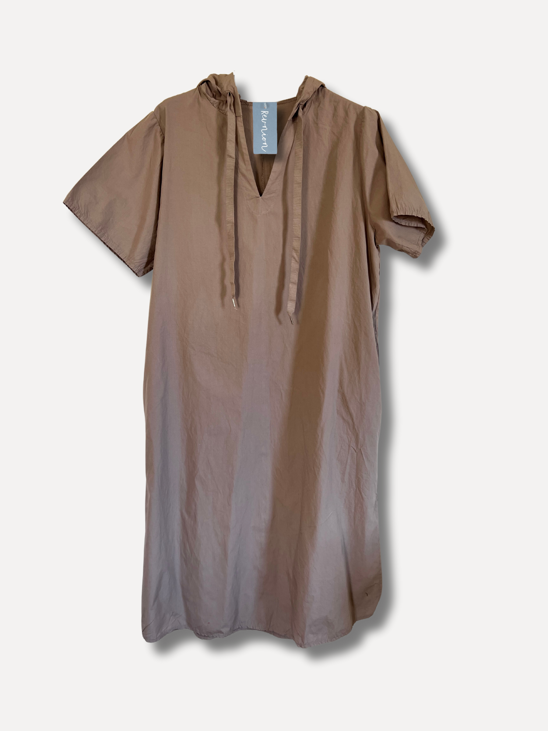 Mico Hoodie Dress, Taupe