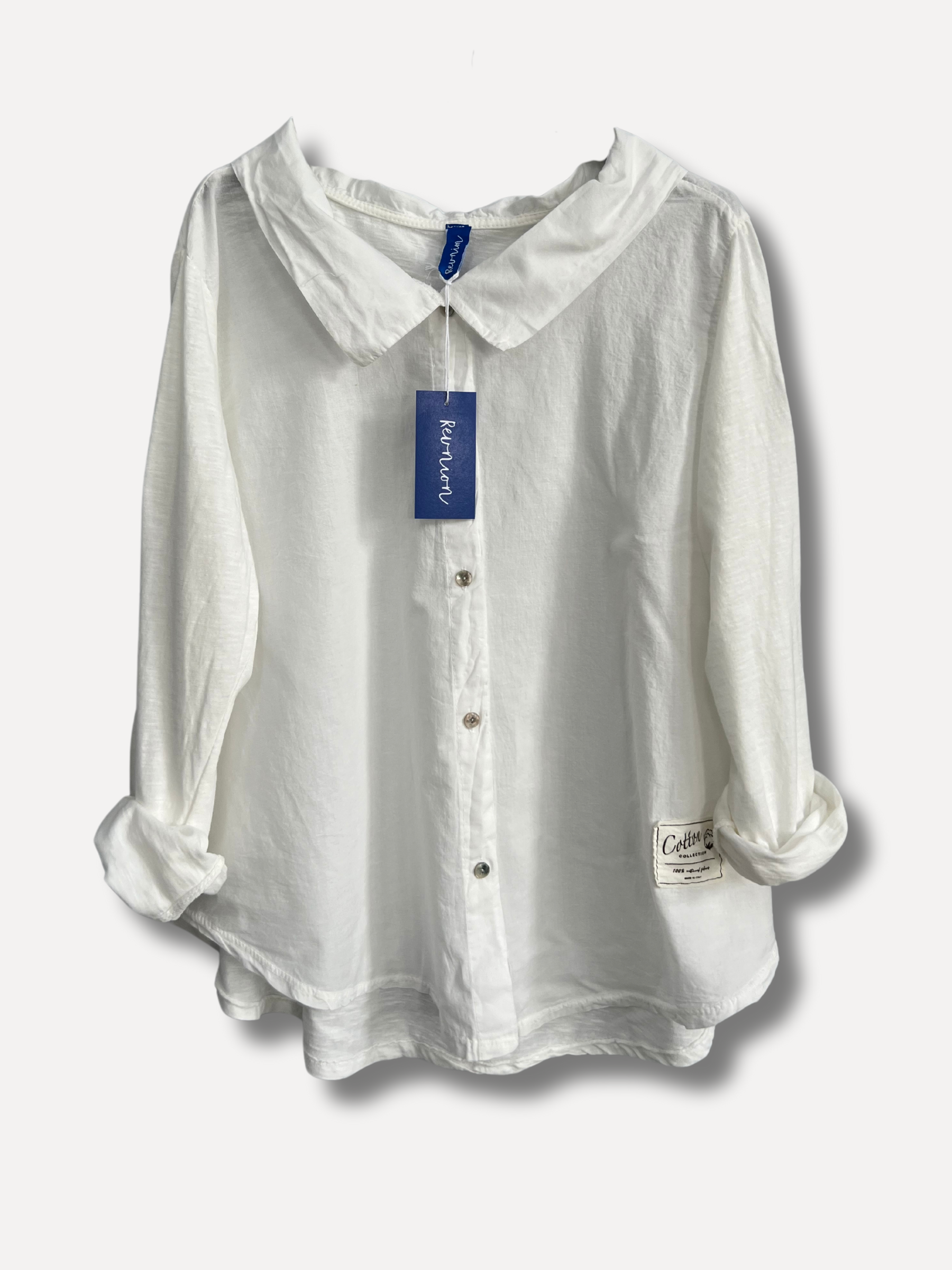 Gio Longsleeve Blouse, White