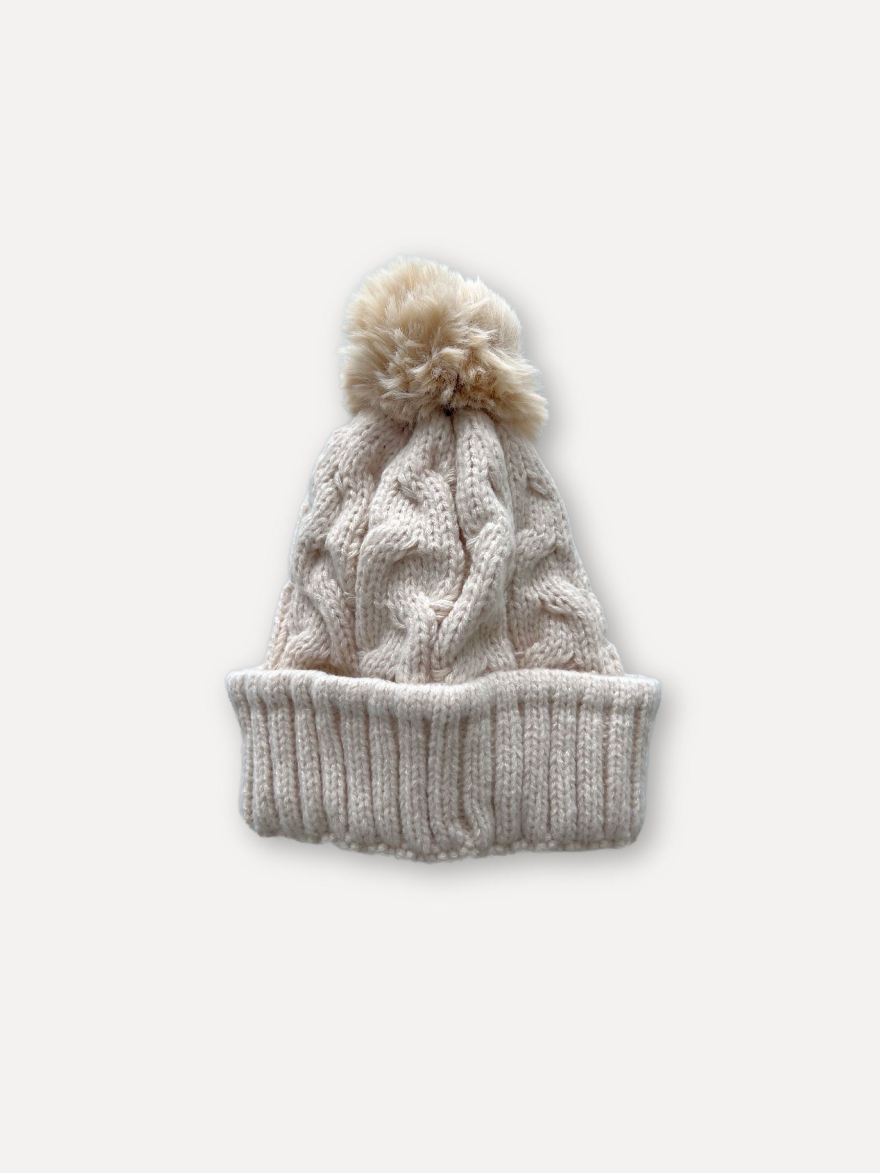 Capotto-beanie, beige