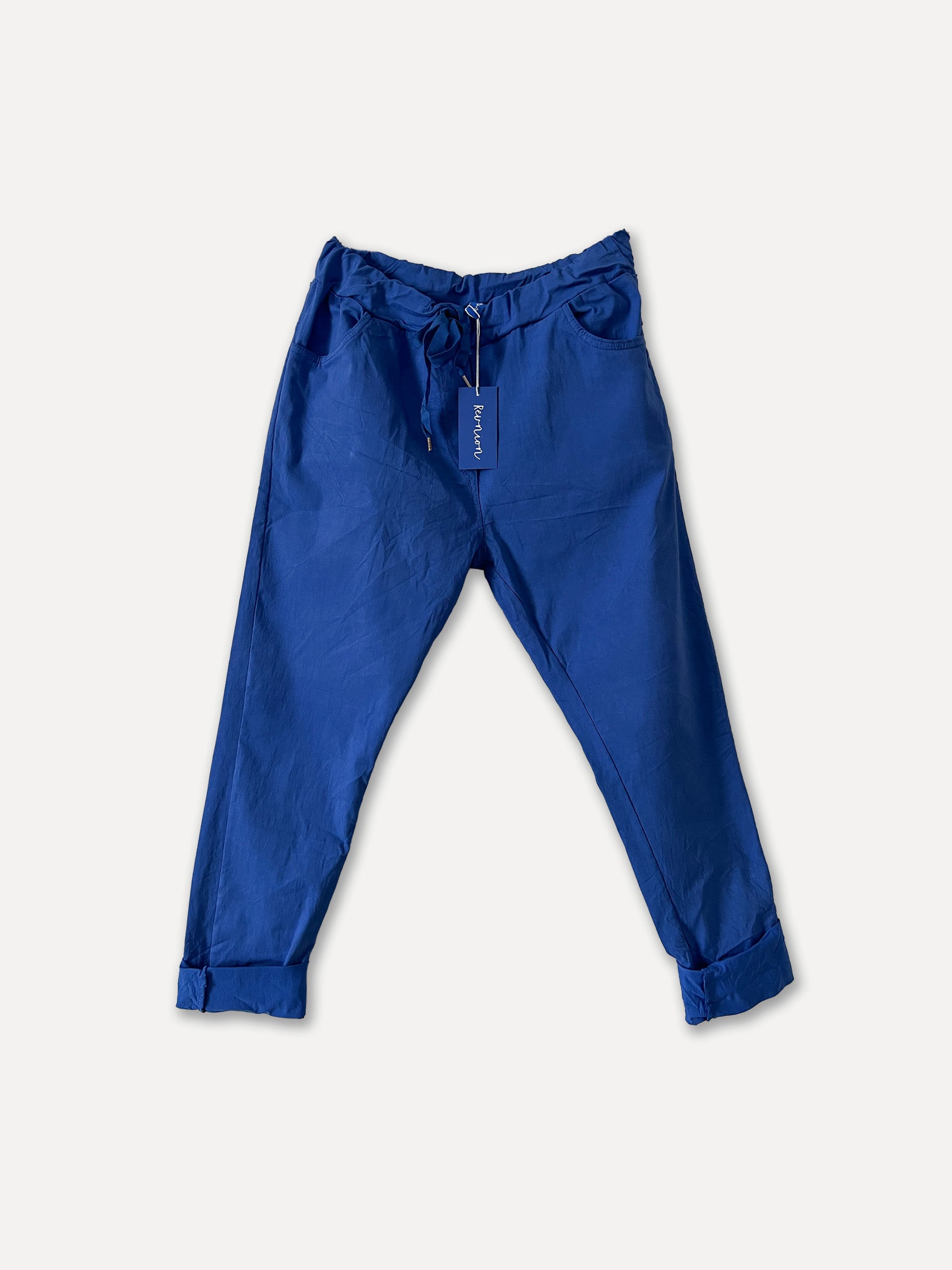 Pantalones de caja de lavado de resorte, azul (L/XL)