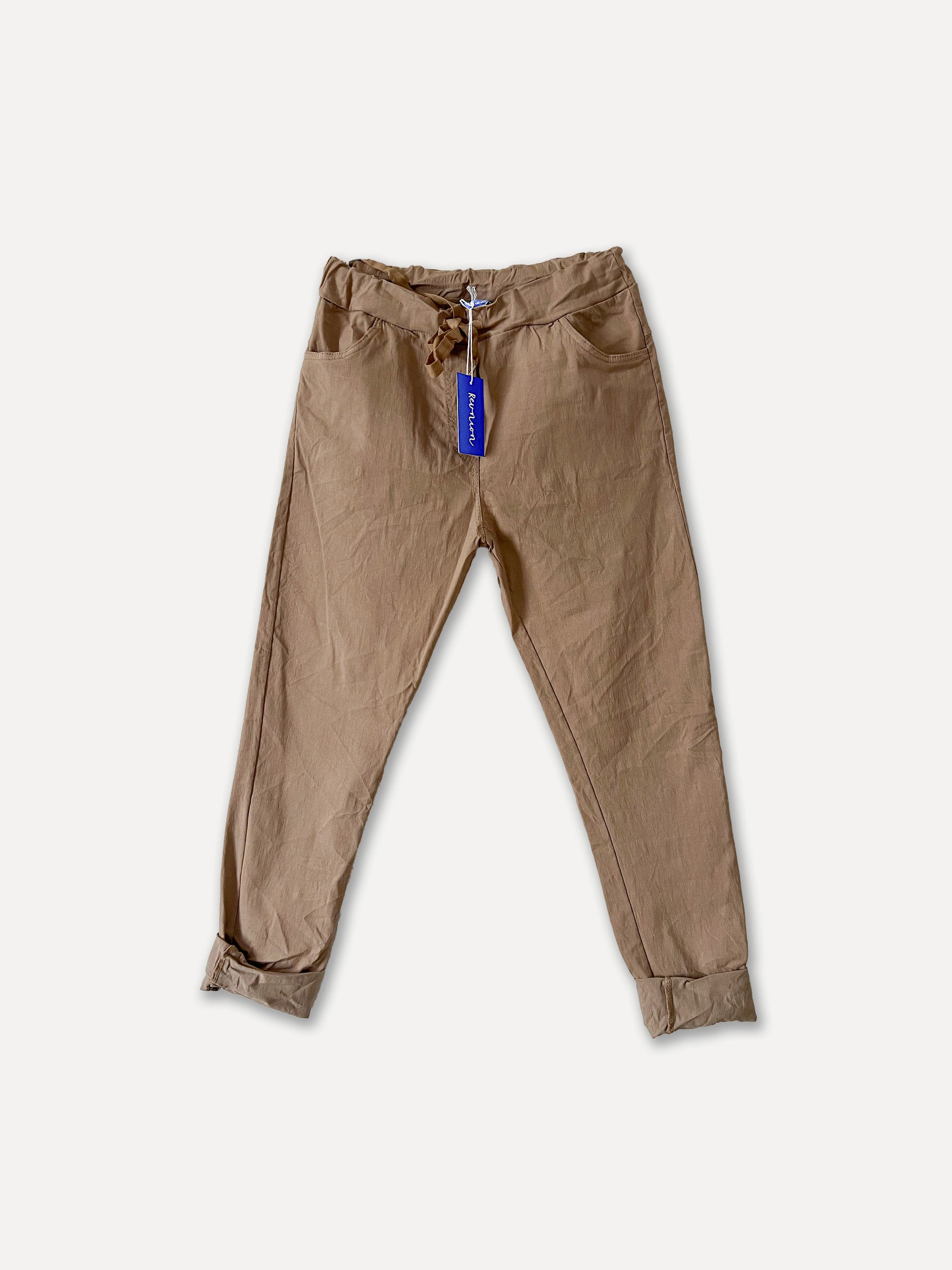 Box Pants Spring Wash, Castagno (L/XL)