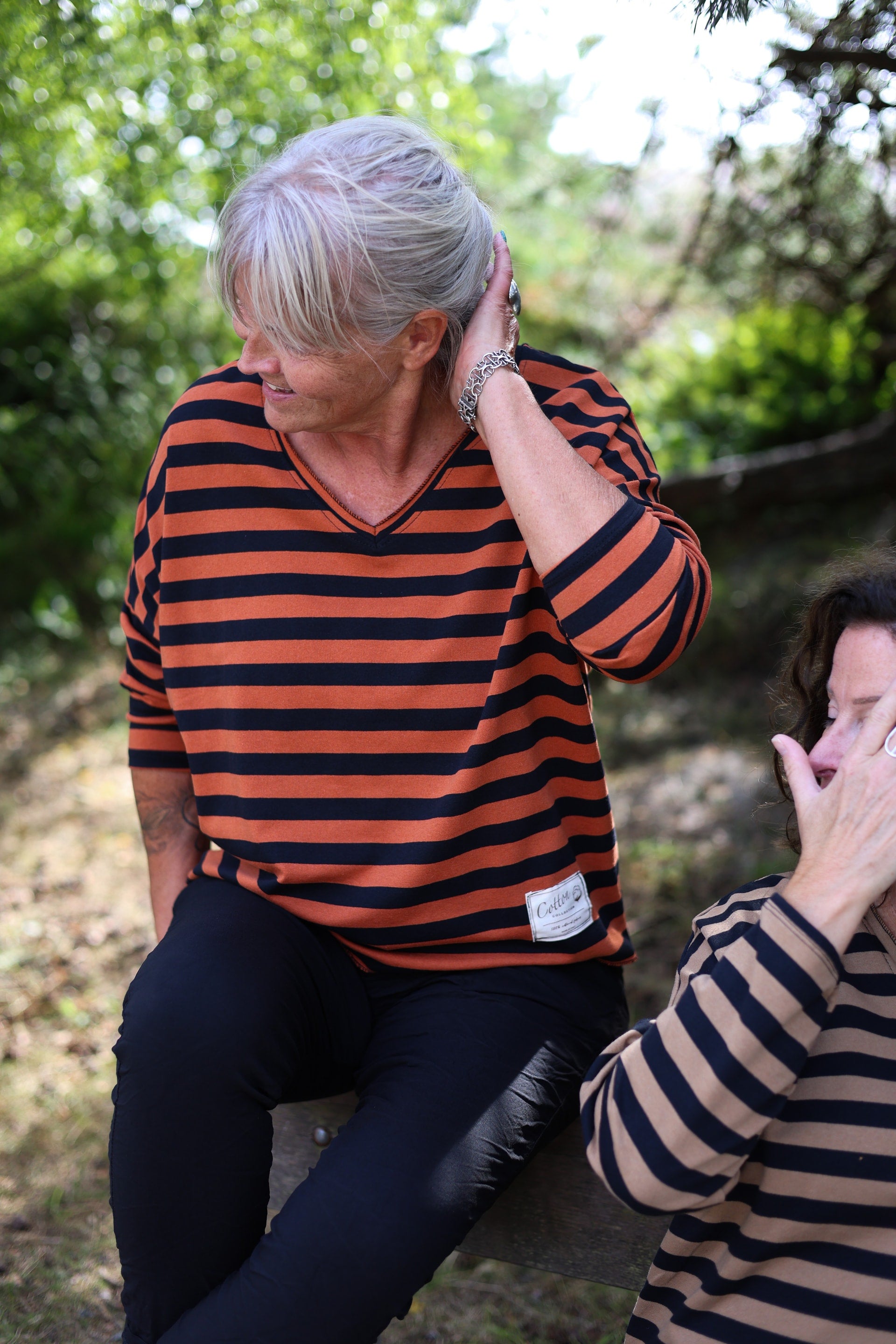 Friday Stripe T, Orange