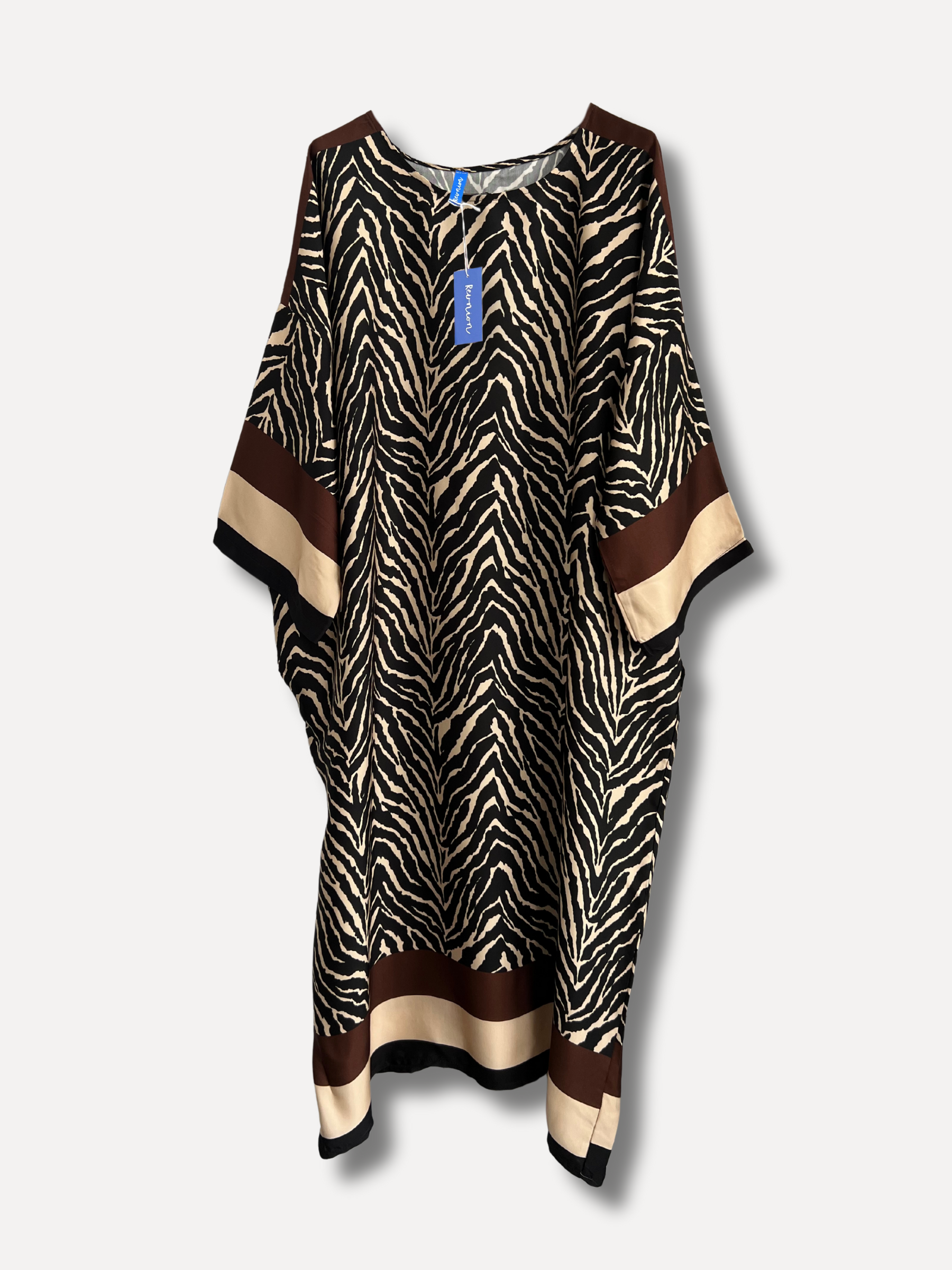 Zebra Stripe Dress, Black