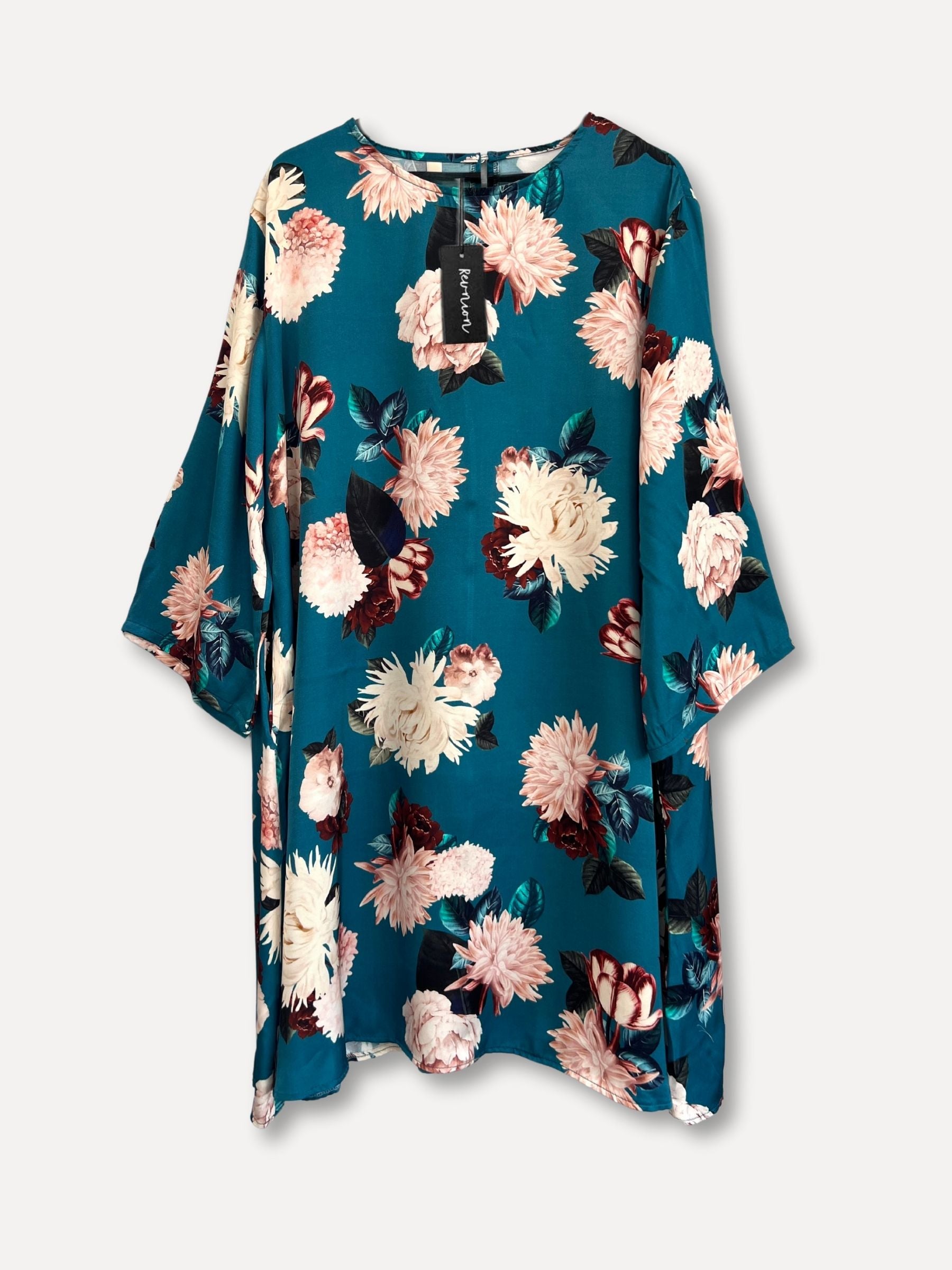 Bacci Fiori Dress, Turquoise