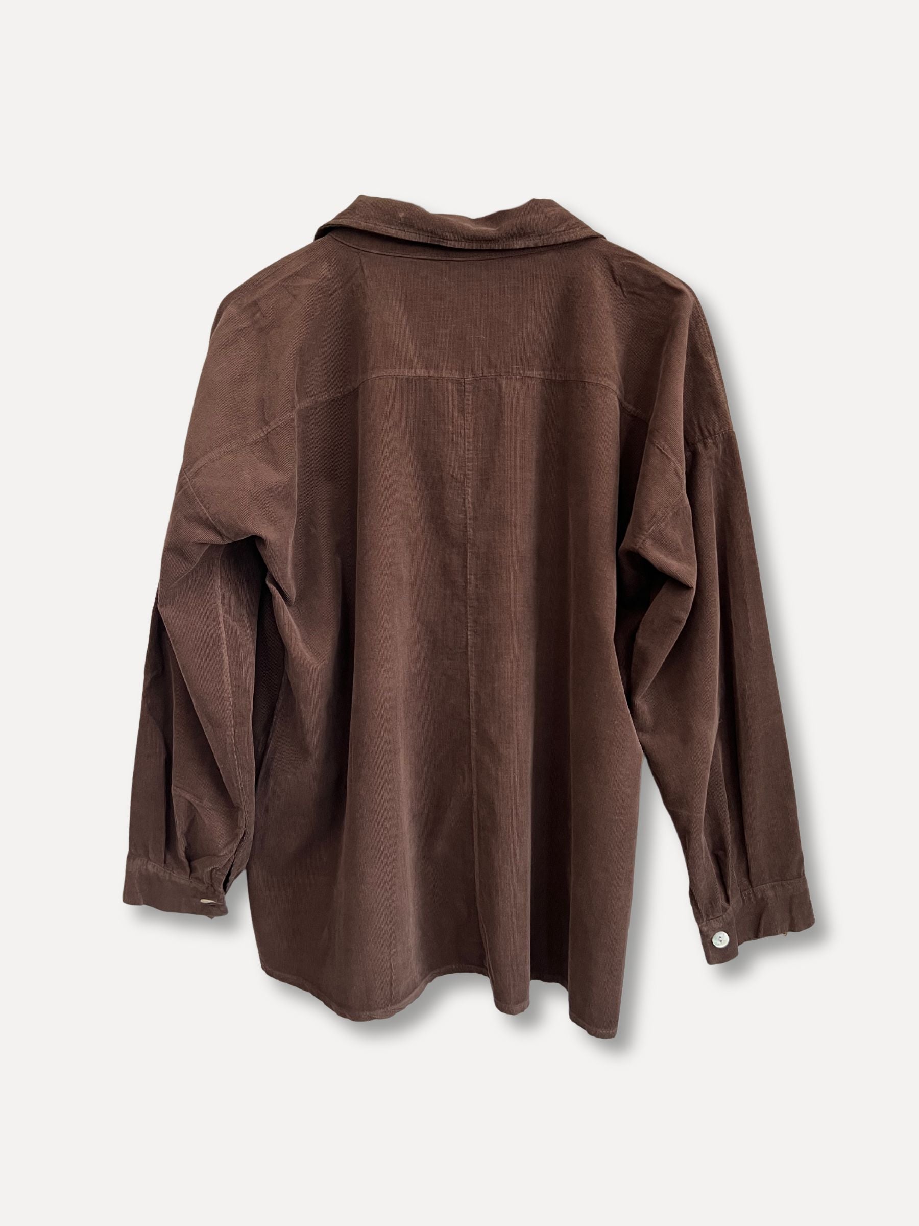 Back to Work Cord Shirt, Espresso