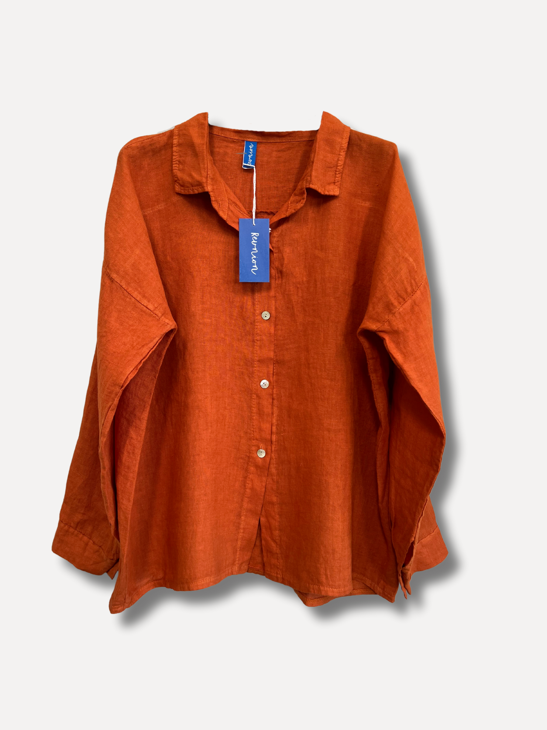 Retour pour travailler la chemise de ligne, Burnt Orange