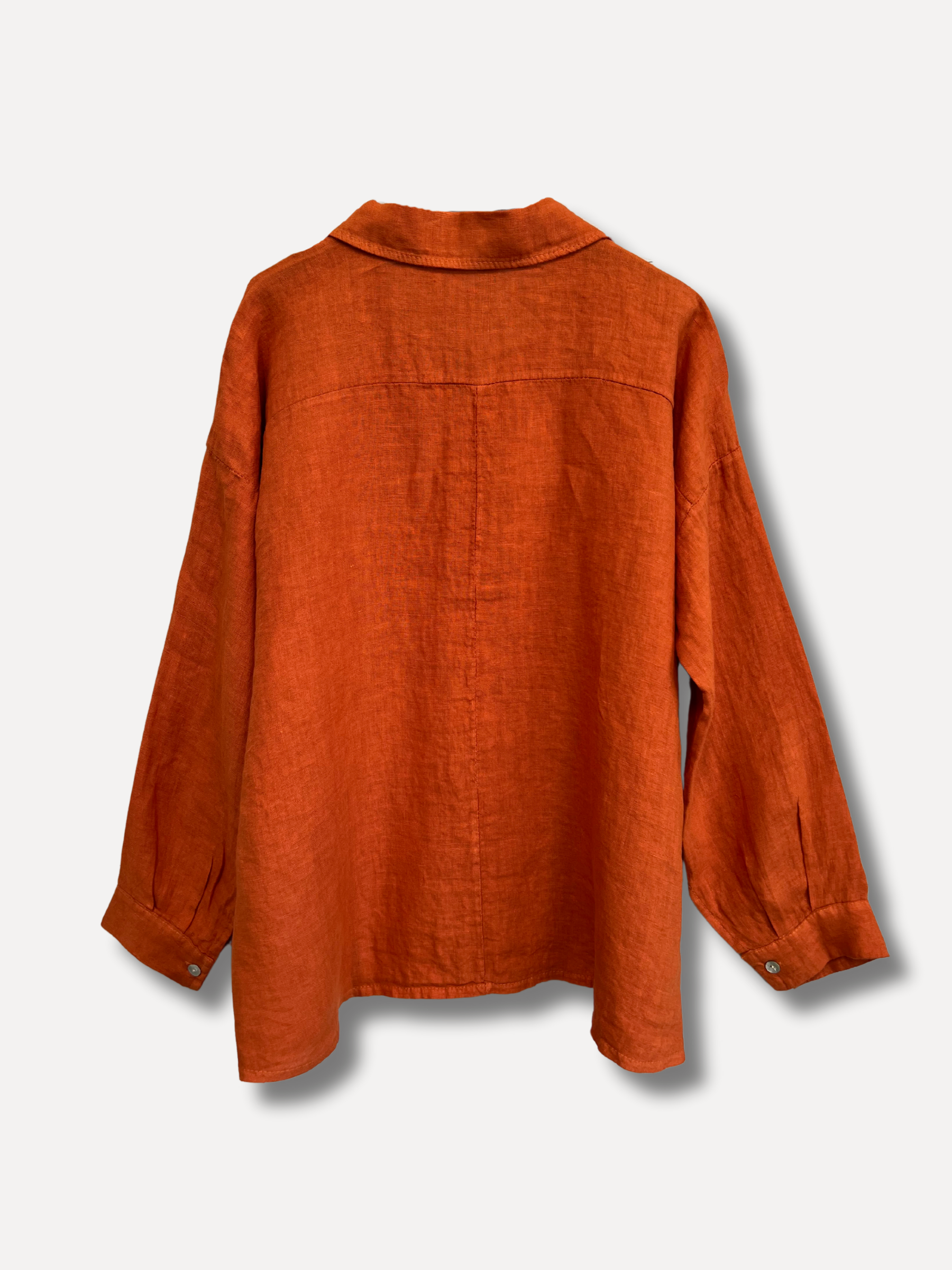 Retour pour travailler la chemise de ligne, Burnt Orange