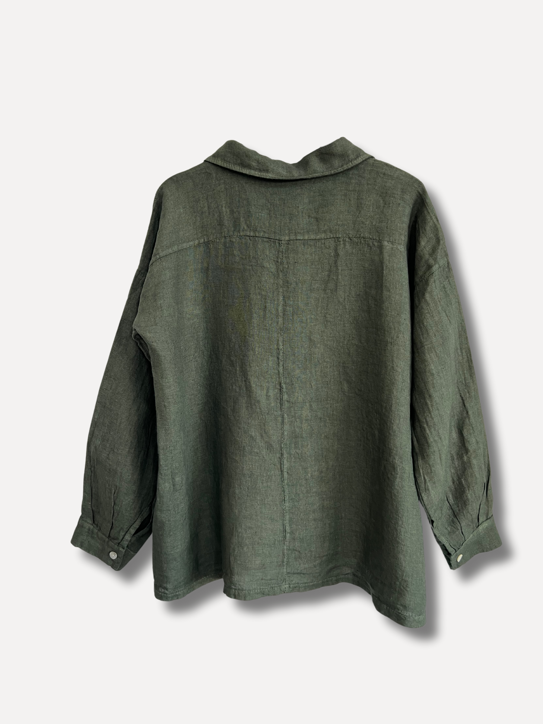 Back to work the line shirt, Dark Green