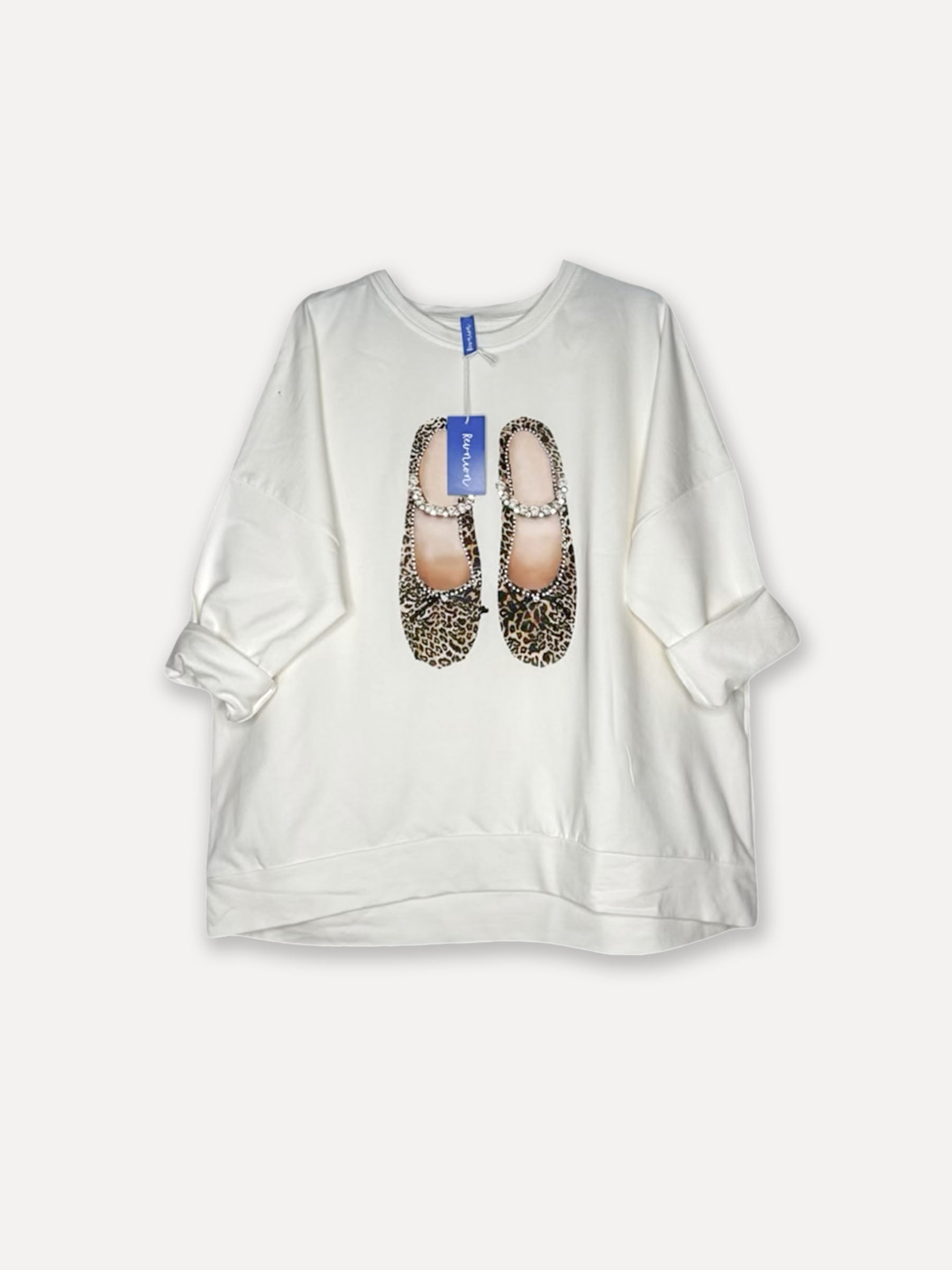 Ballerina Leo College t, Off White