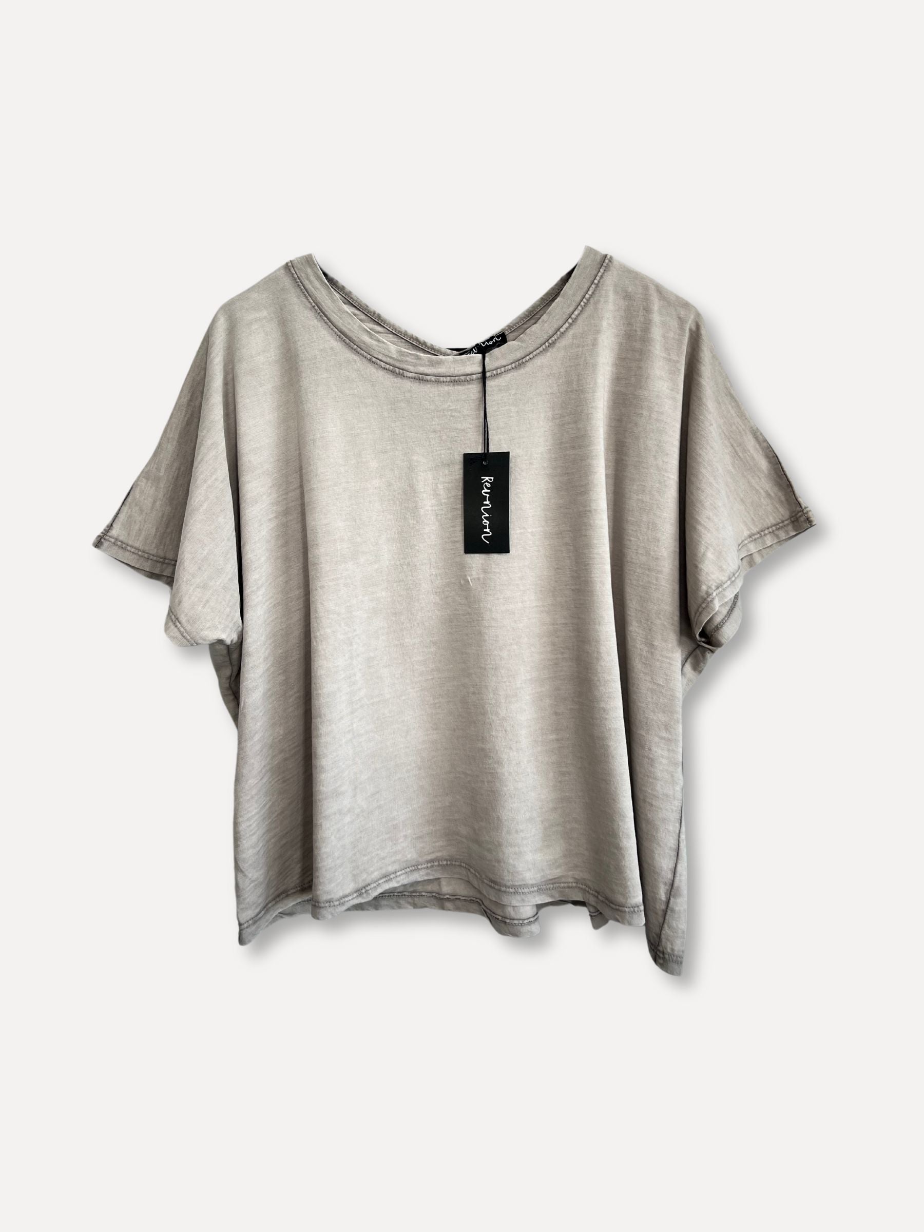 Boxing Cotton T-Shirt, Taupe