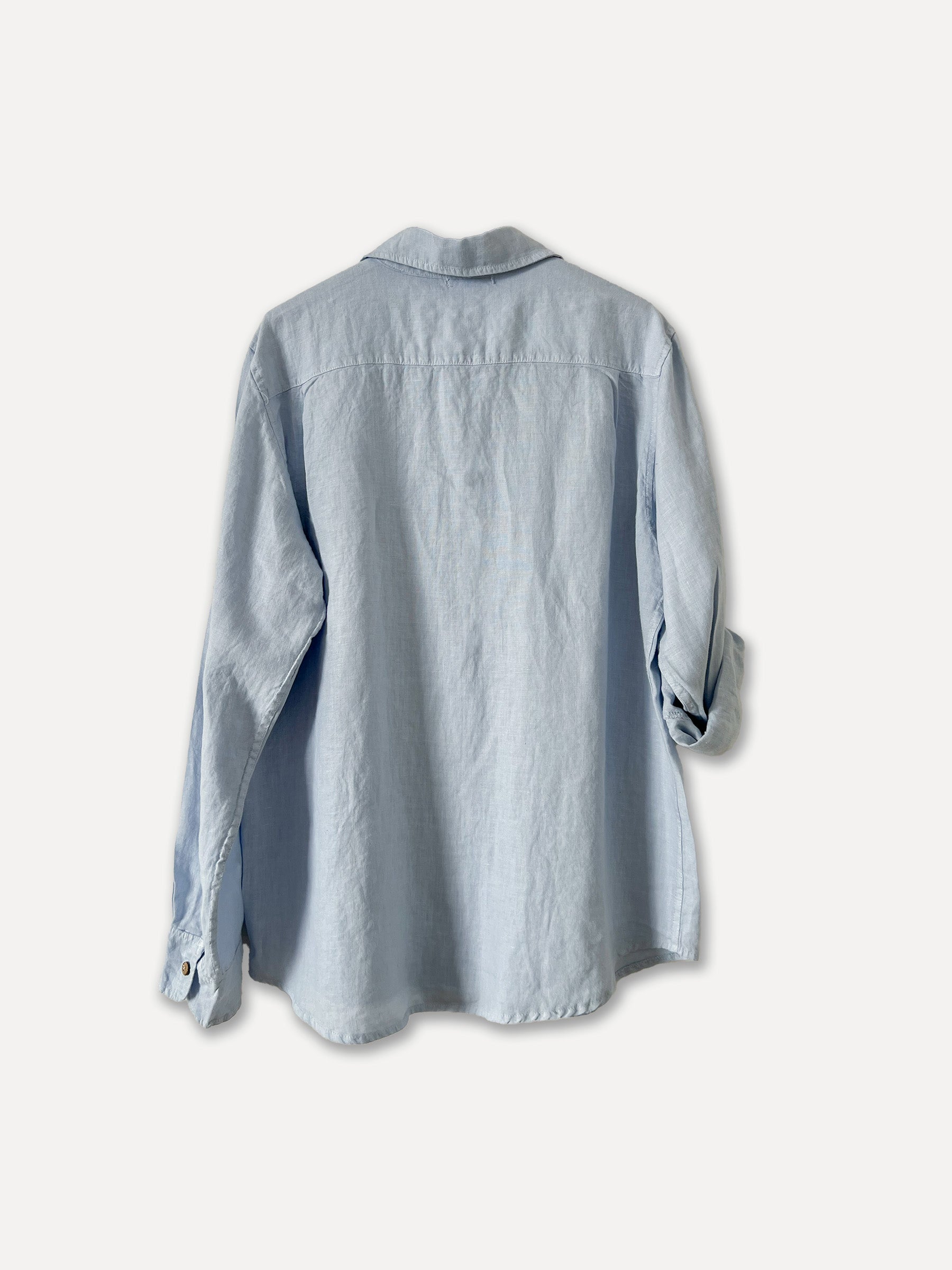 Chemise de petit ami, bleu ciel