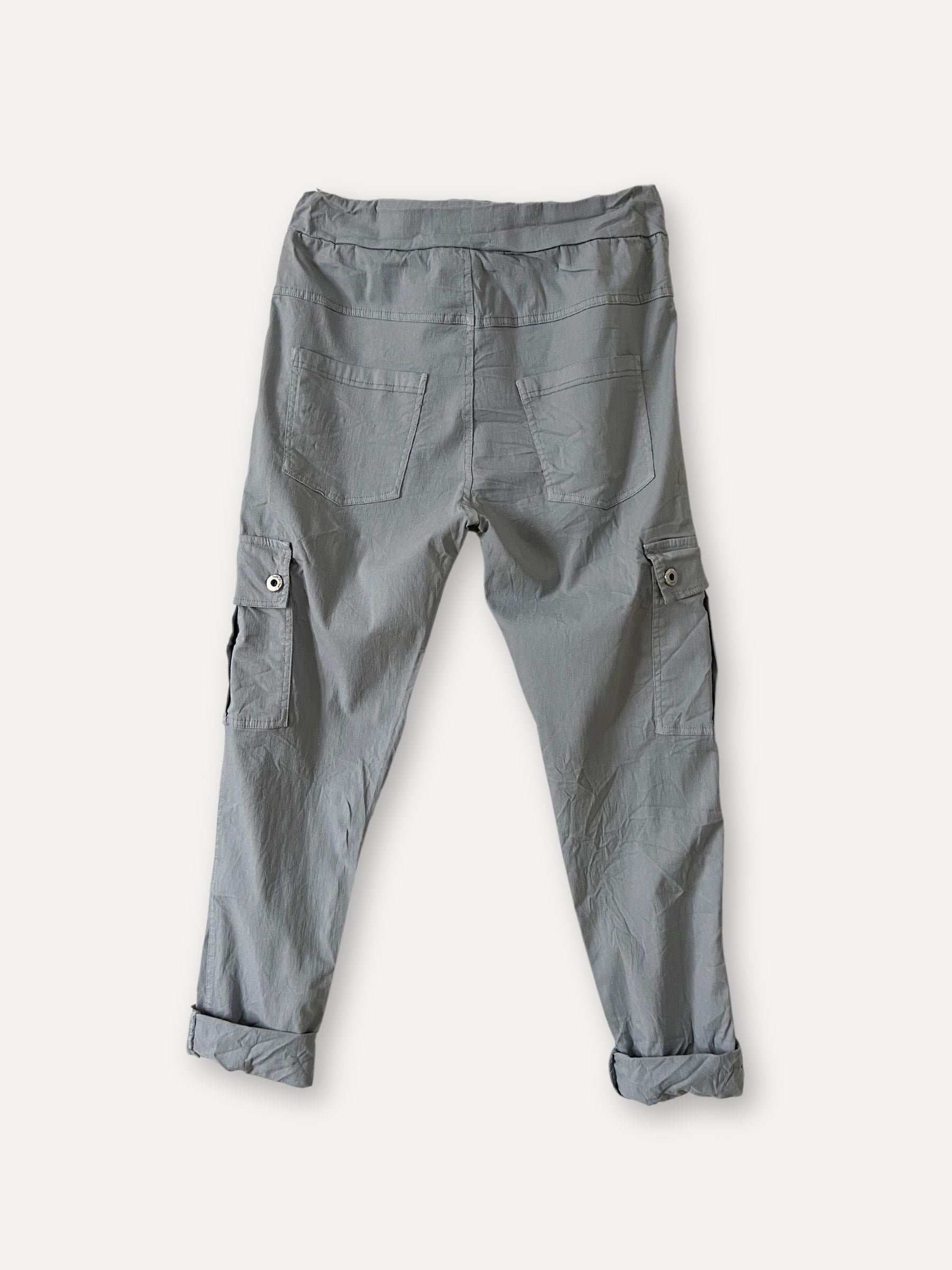 Cargo Box Pants, Gray