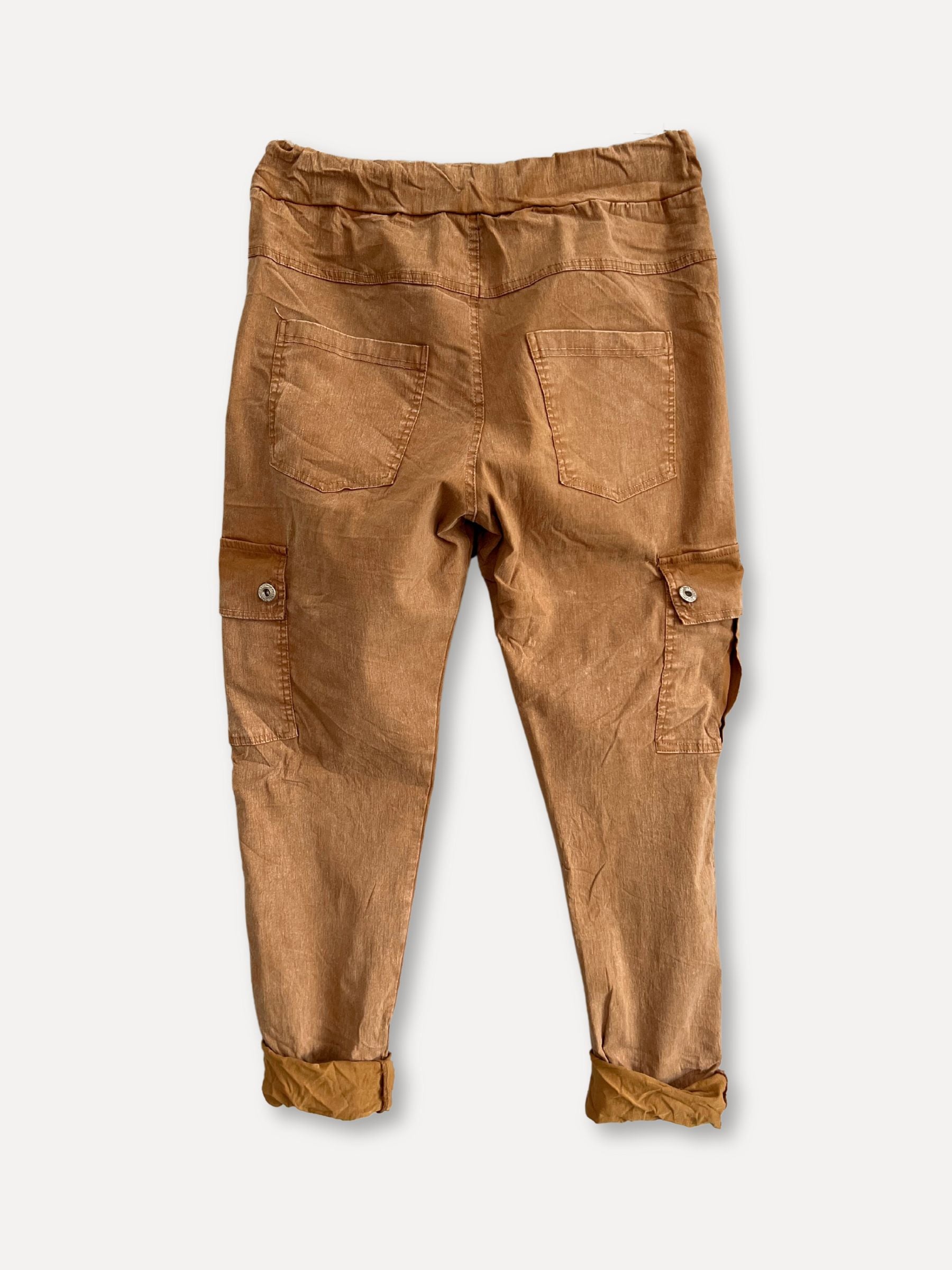 Cargo box pants, taupe