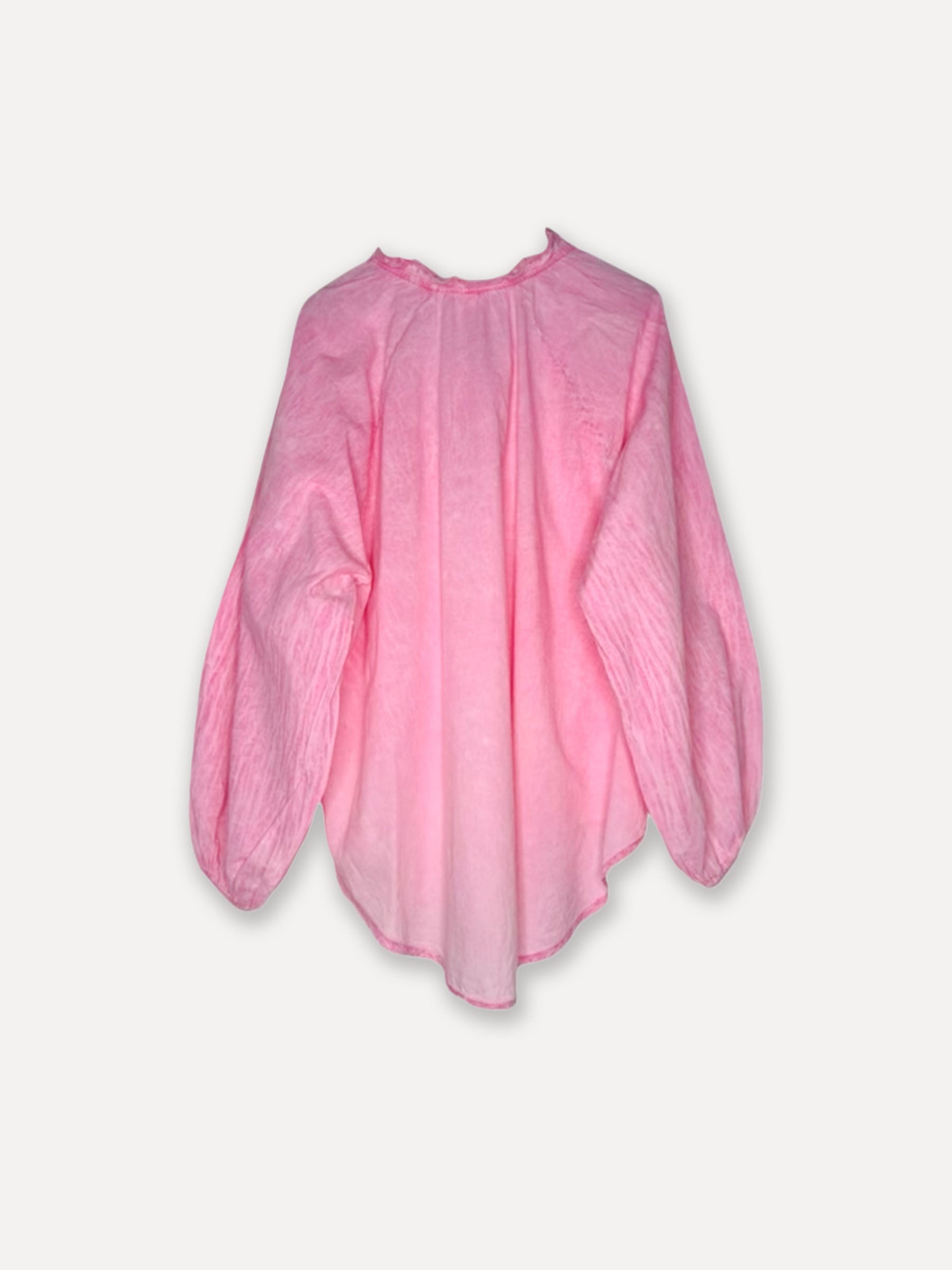 Chemise en dentelle fanée, cerise