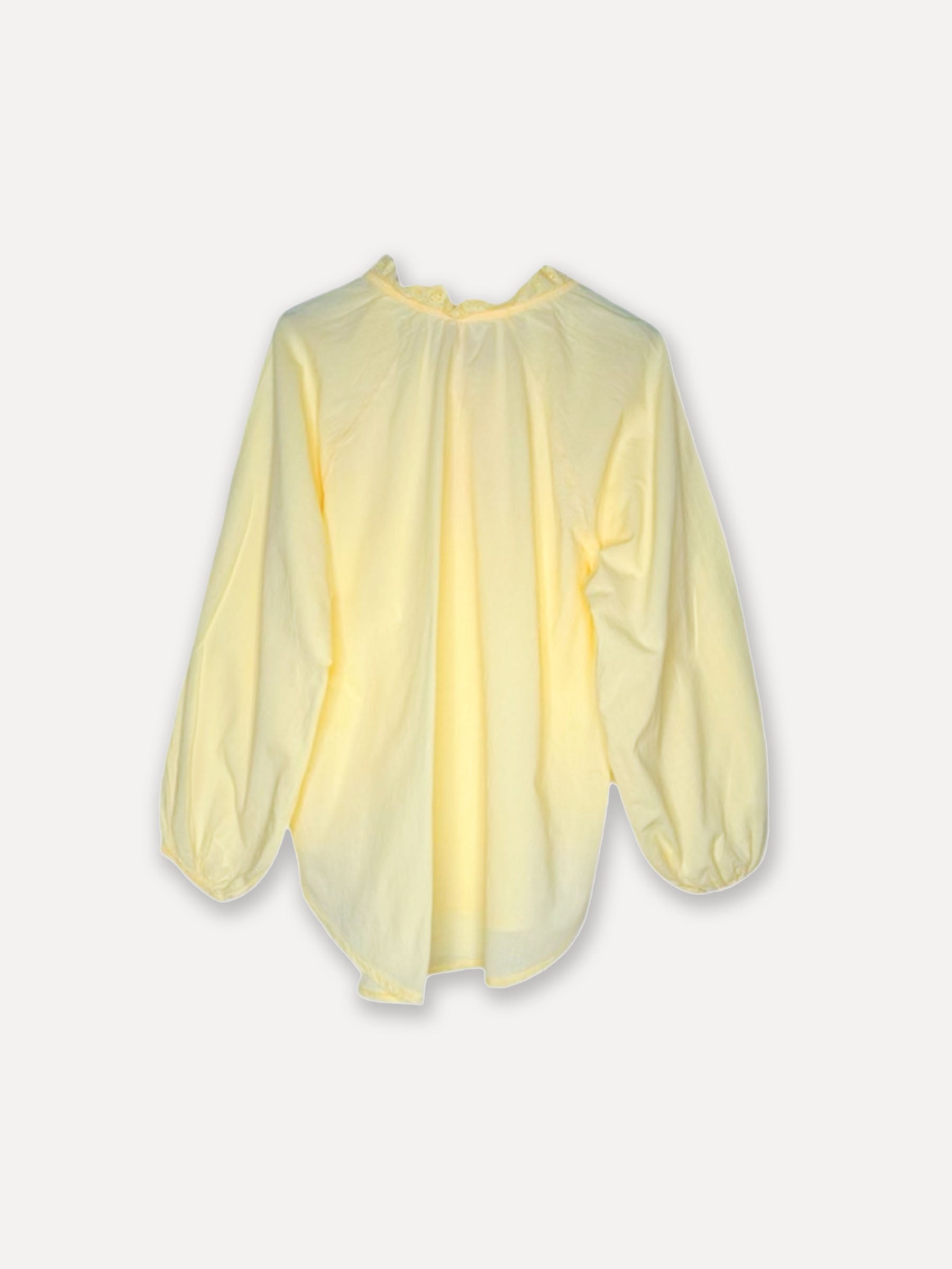 Chemise en dentelle fanée, citron