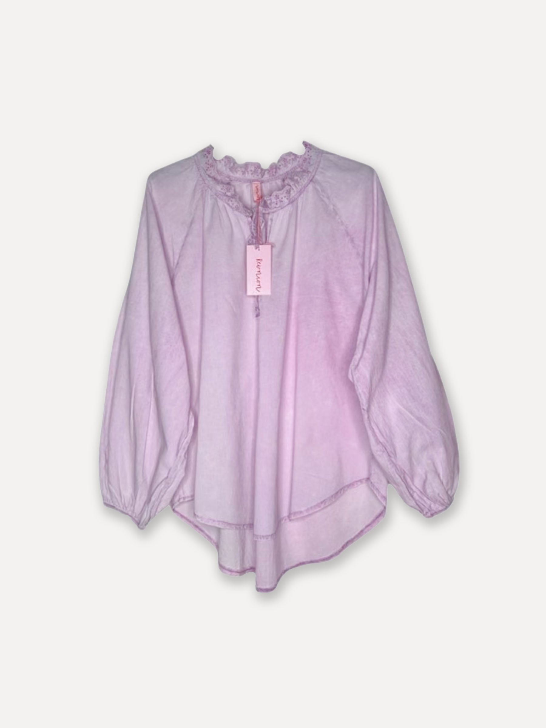 Faded Lace Shirt, Lilac