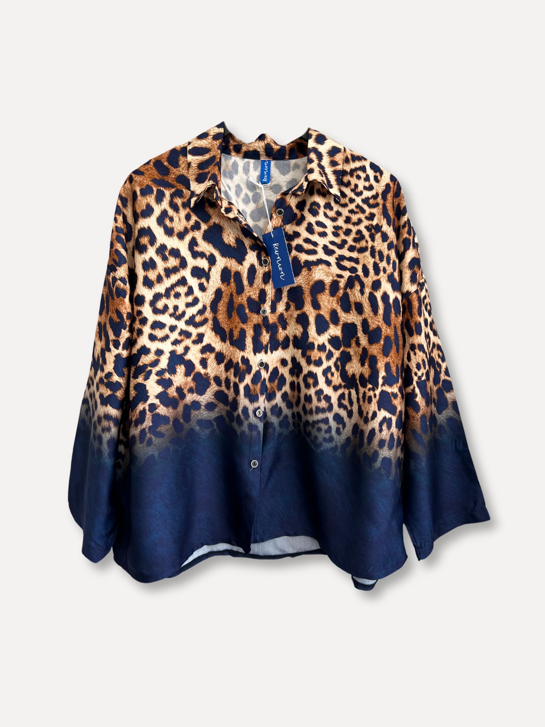 Faded Leo Shirt, Blue