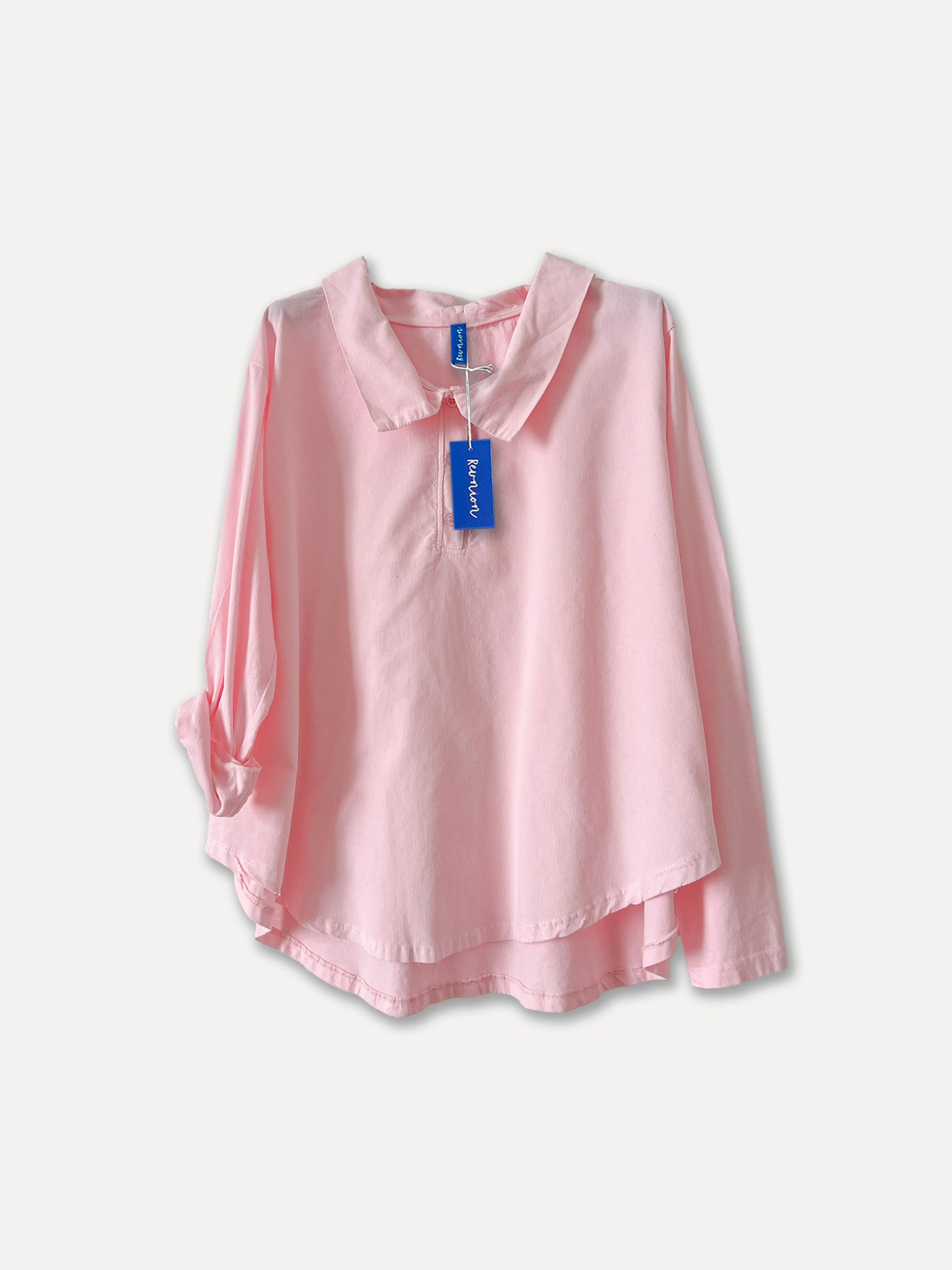 4955 - Gio Spring Cord Algody Blouse, Baby Pink