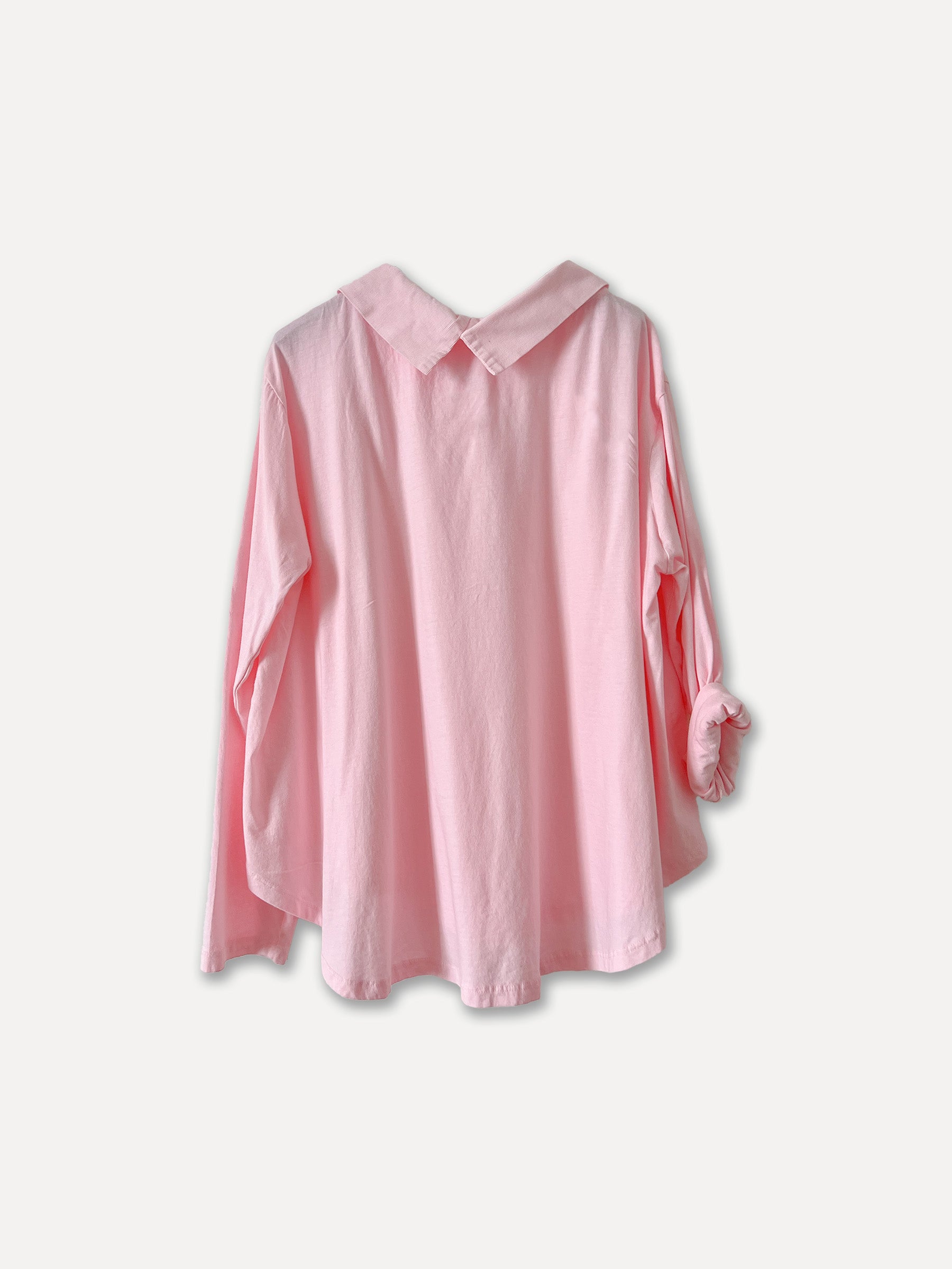 4955 - Gio Spring Cord Cotton Blouse, Baby Pink