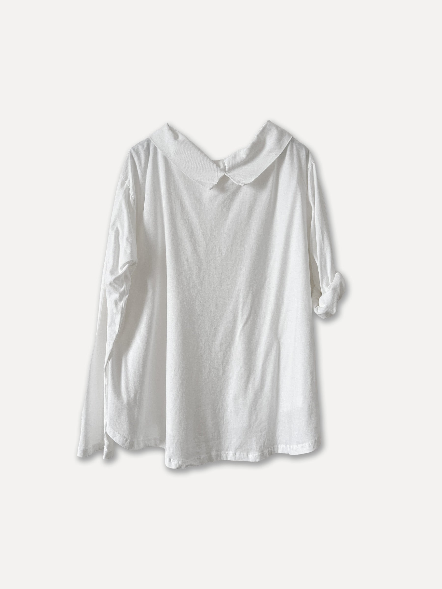 4955 - Gio Spring Cord Algody Blouse, blanco