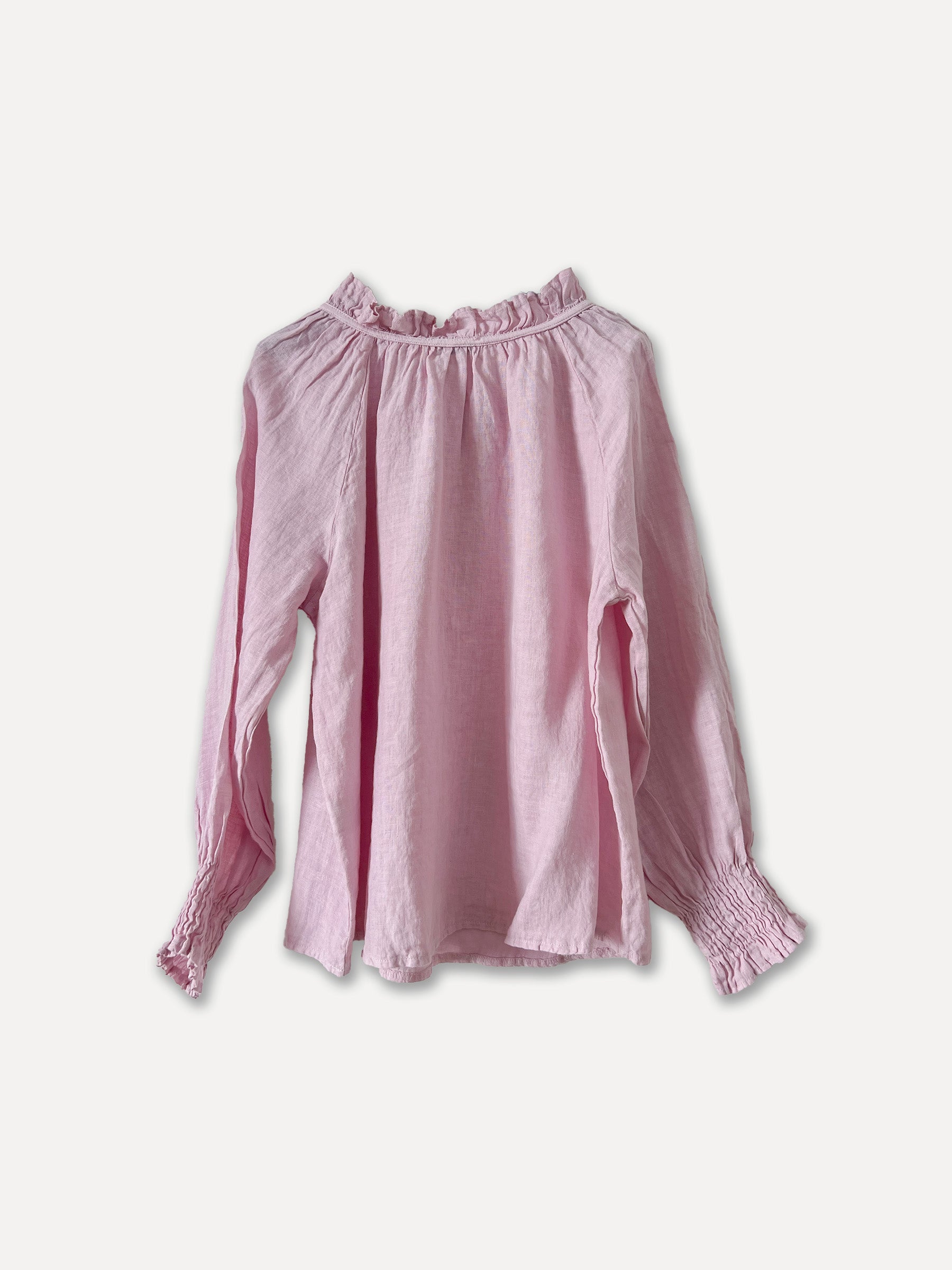 Blusa de lino Jacky, rosa bebé