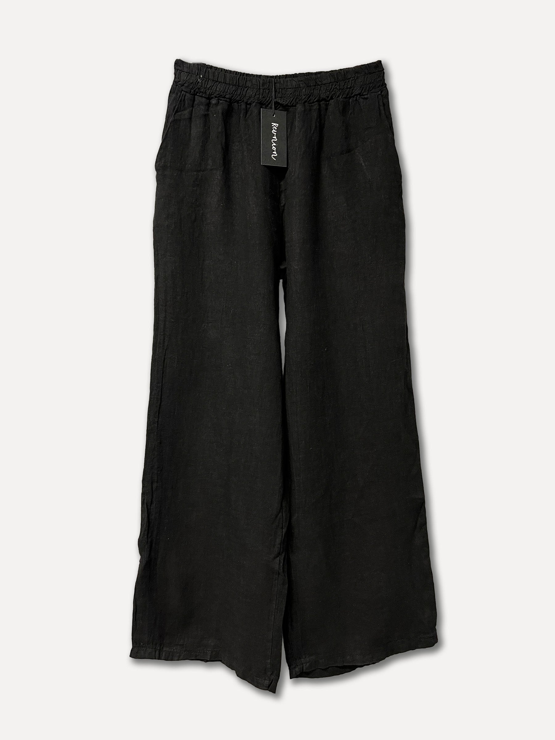 Lerici Linen Pants, Black