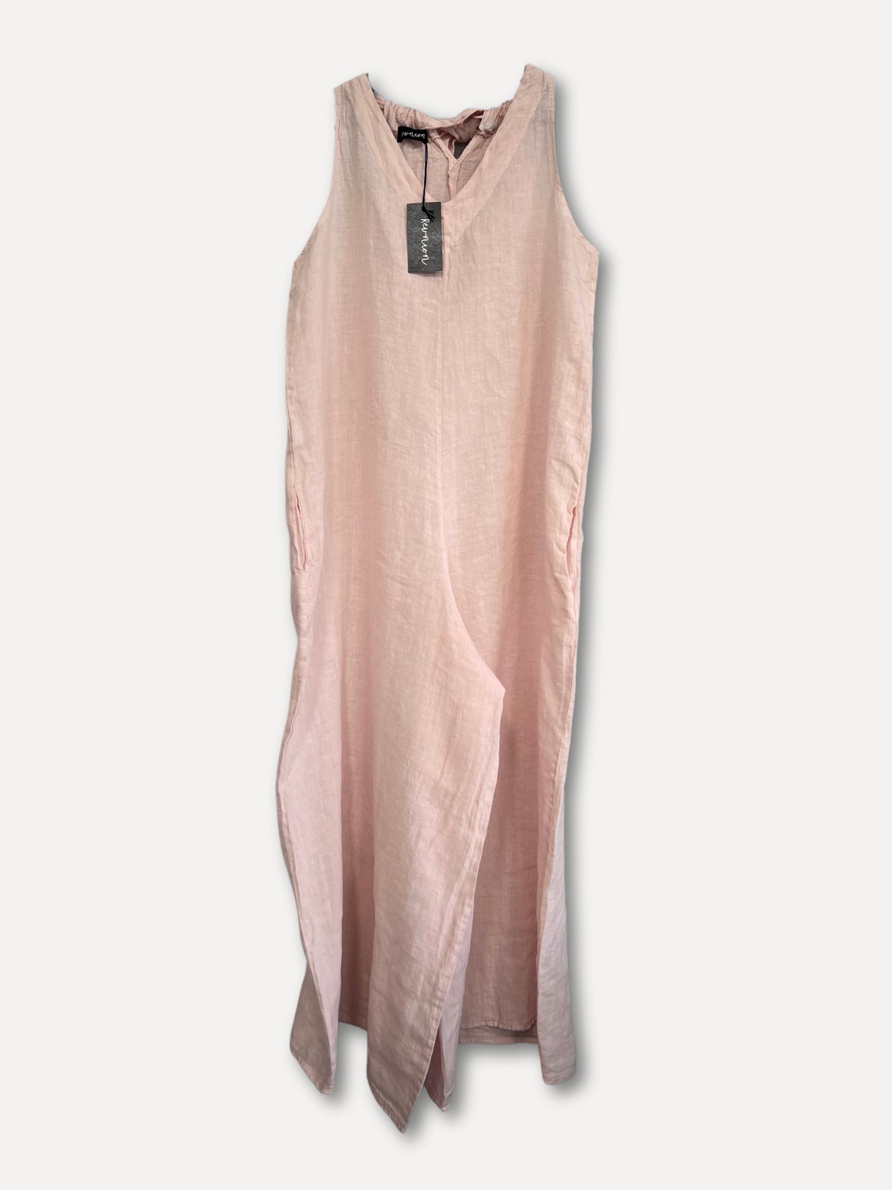 Lovis Linen Jumpsuit, Pink