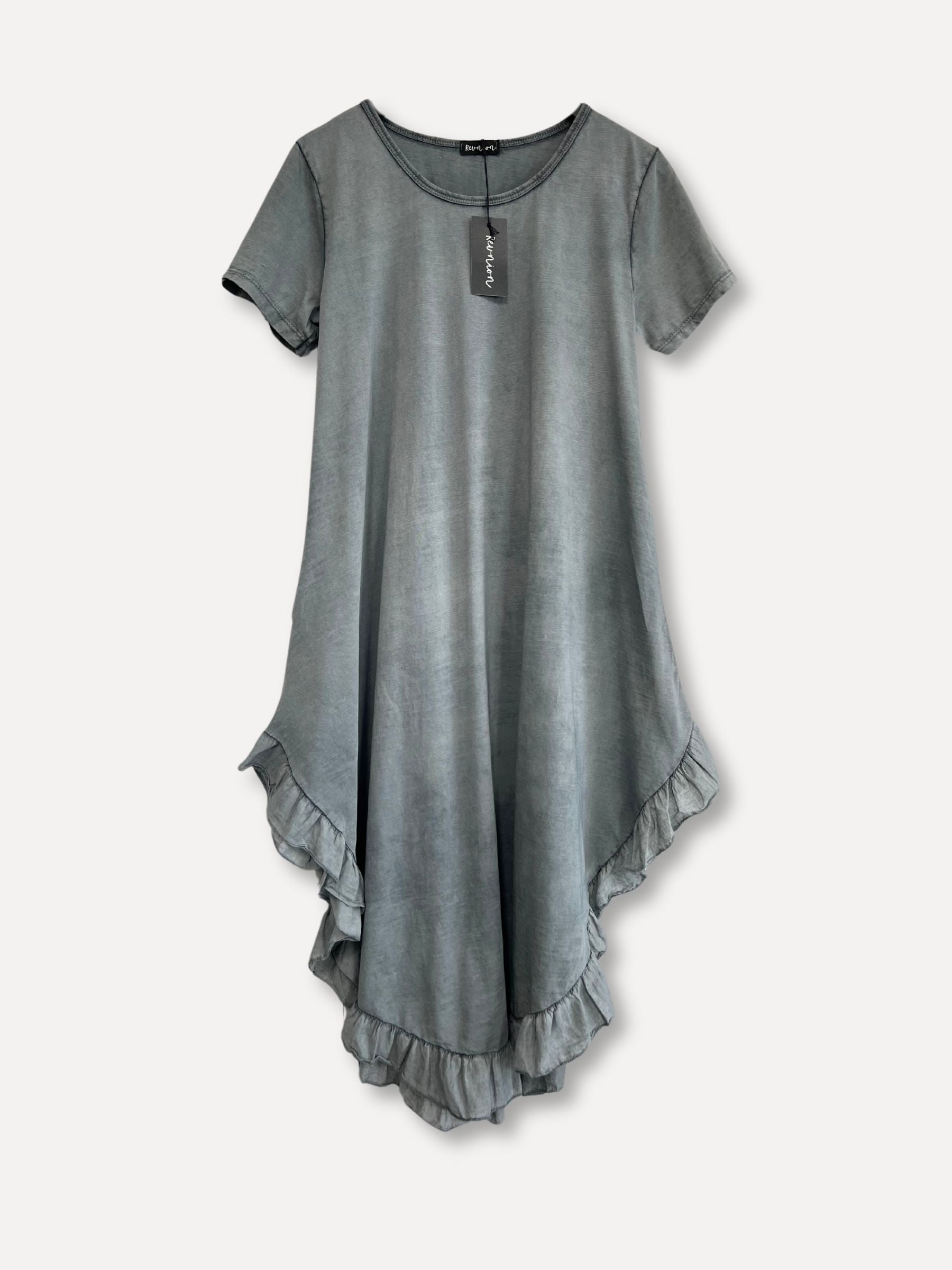 Midsummer Cotton Beach Dress, Grey