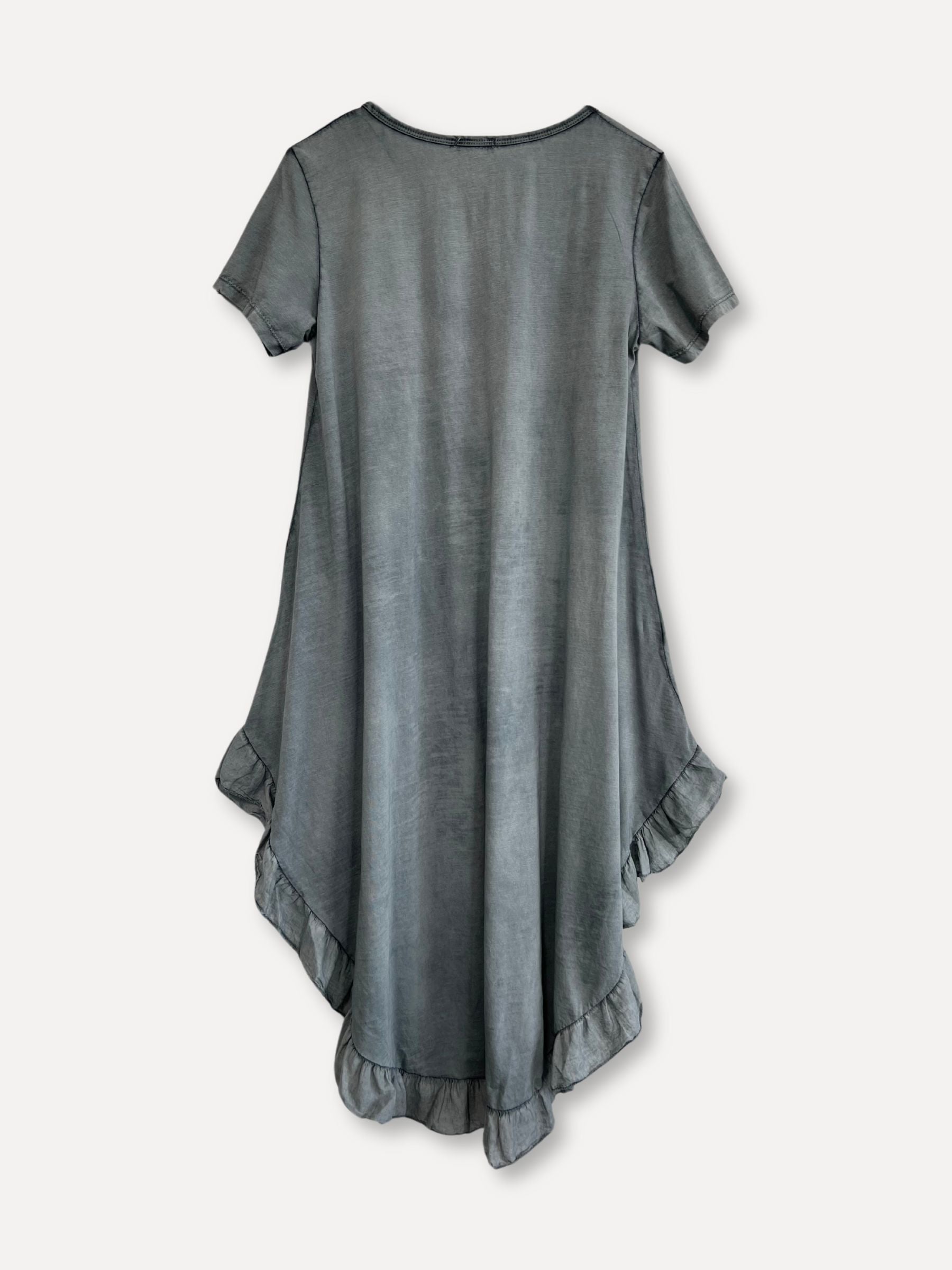 Midsummer Cotton Beach Dress, Grey