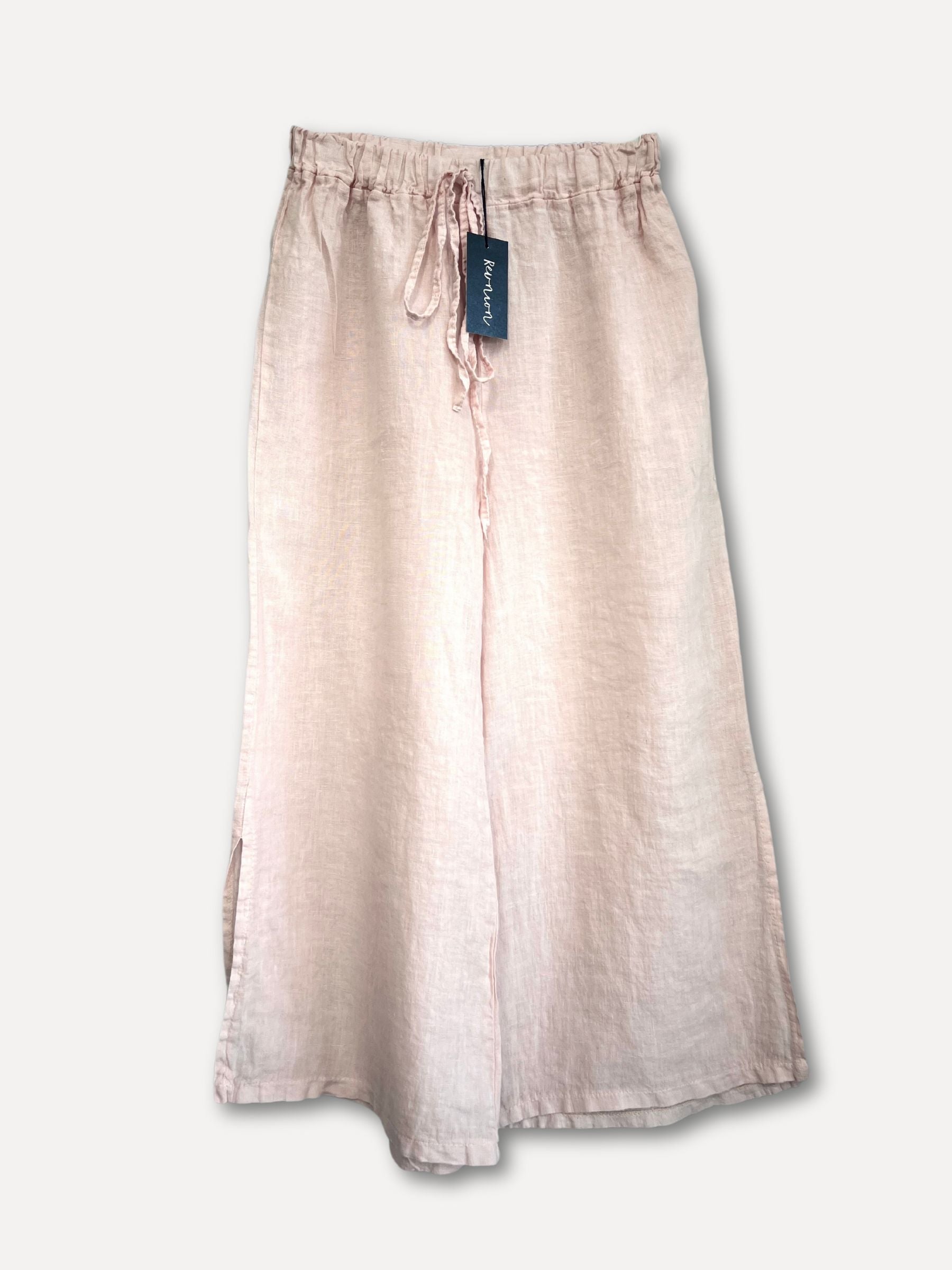 Nilla Linen Pants, Pink