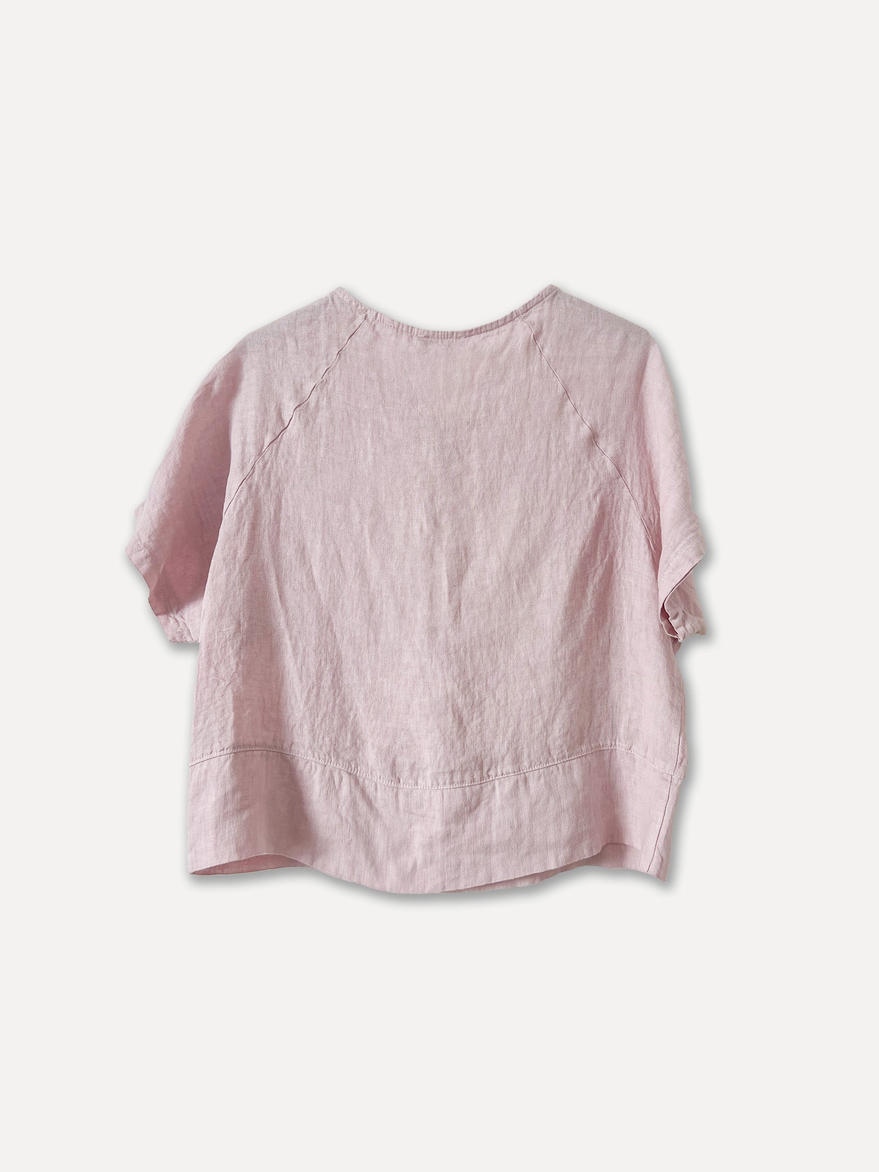 Pat Knot Blouse, Baby Pink