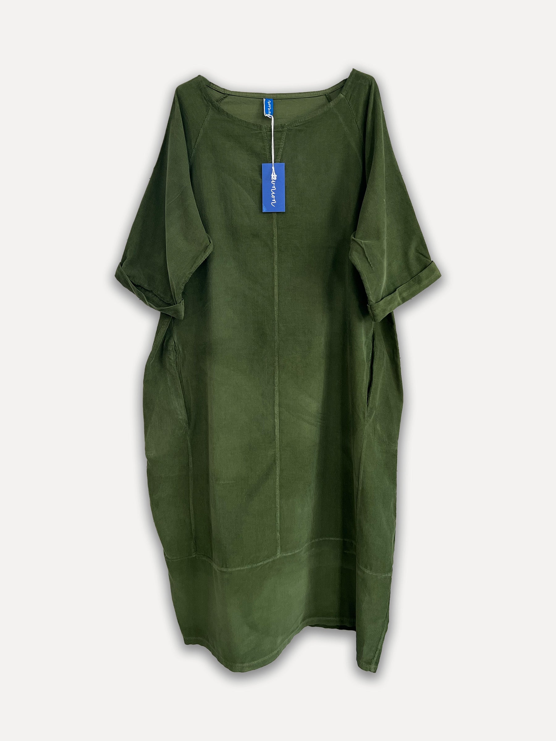 Robe de cordon d'hiver Perla, vert foncé