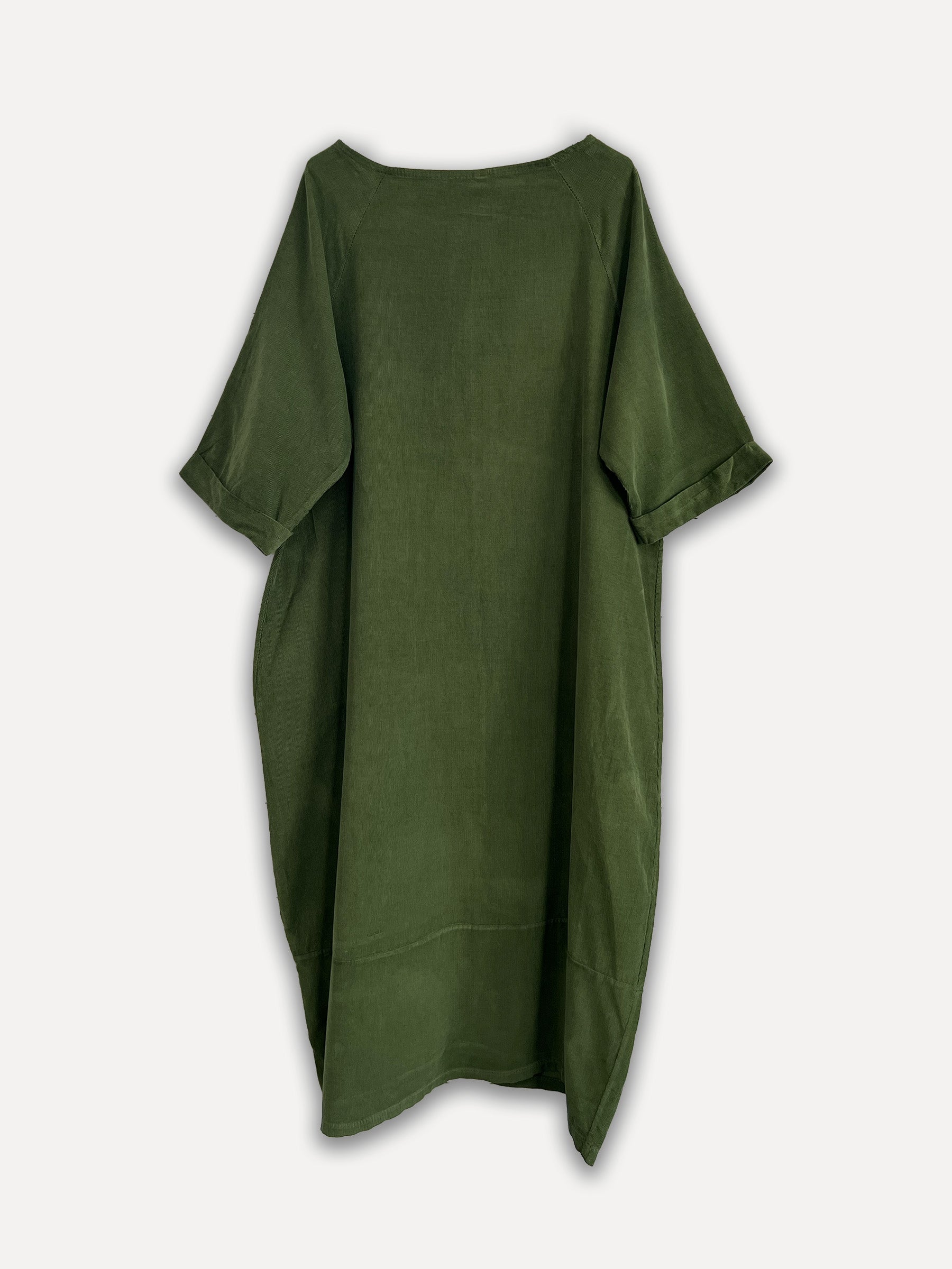 Robe de cordon d'hiver Perla, vert foncé