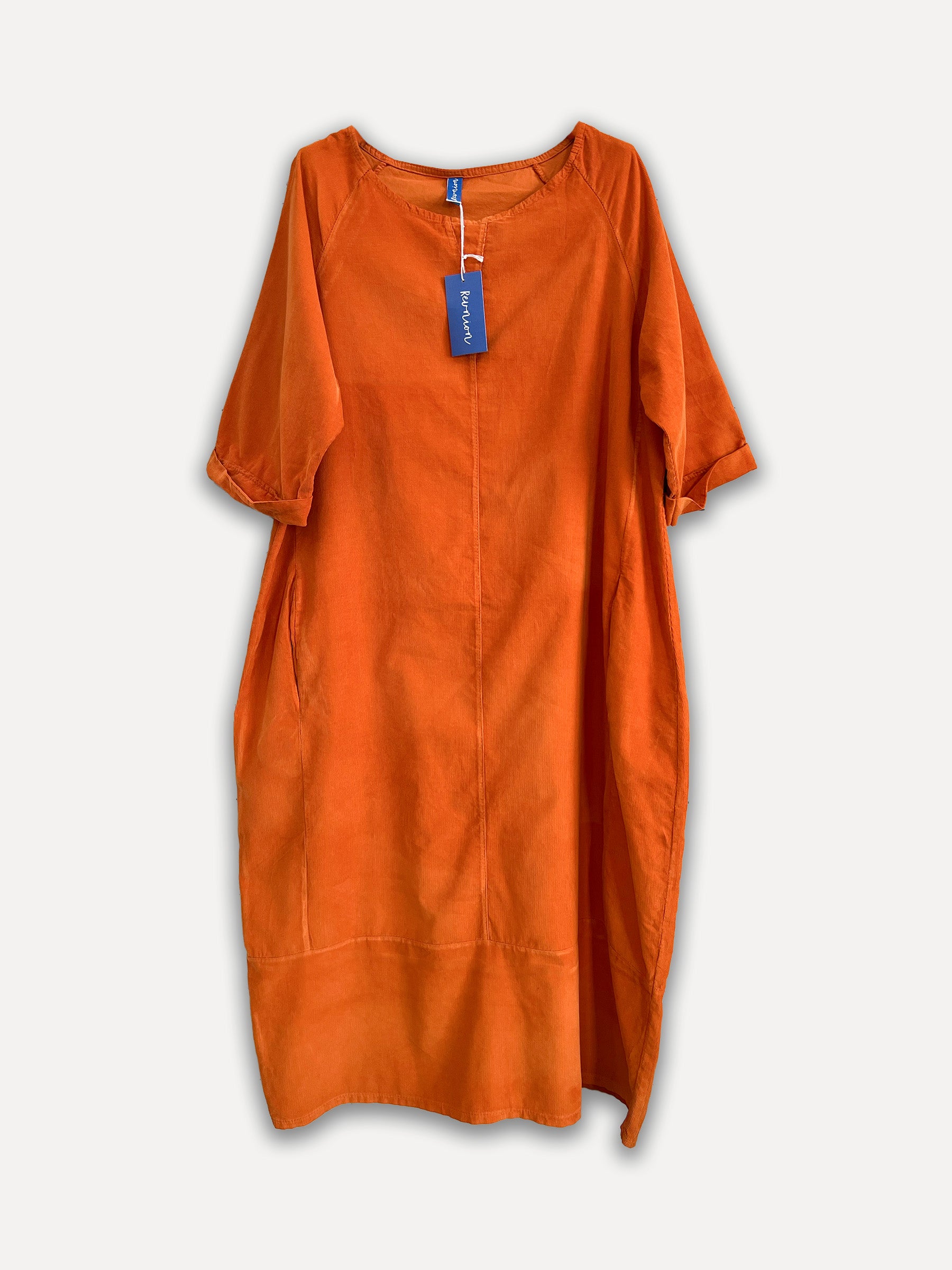 Robe de cordon d'hiver Perla, orange brûlé