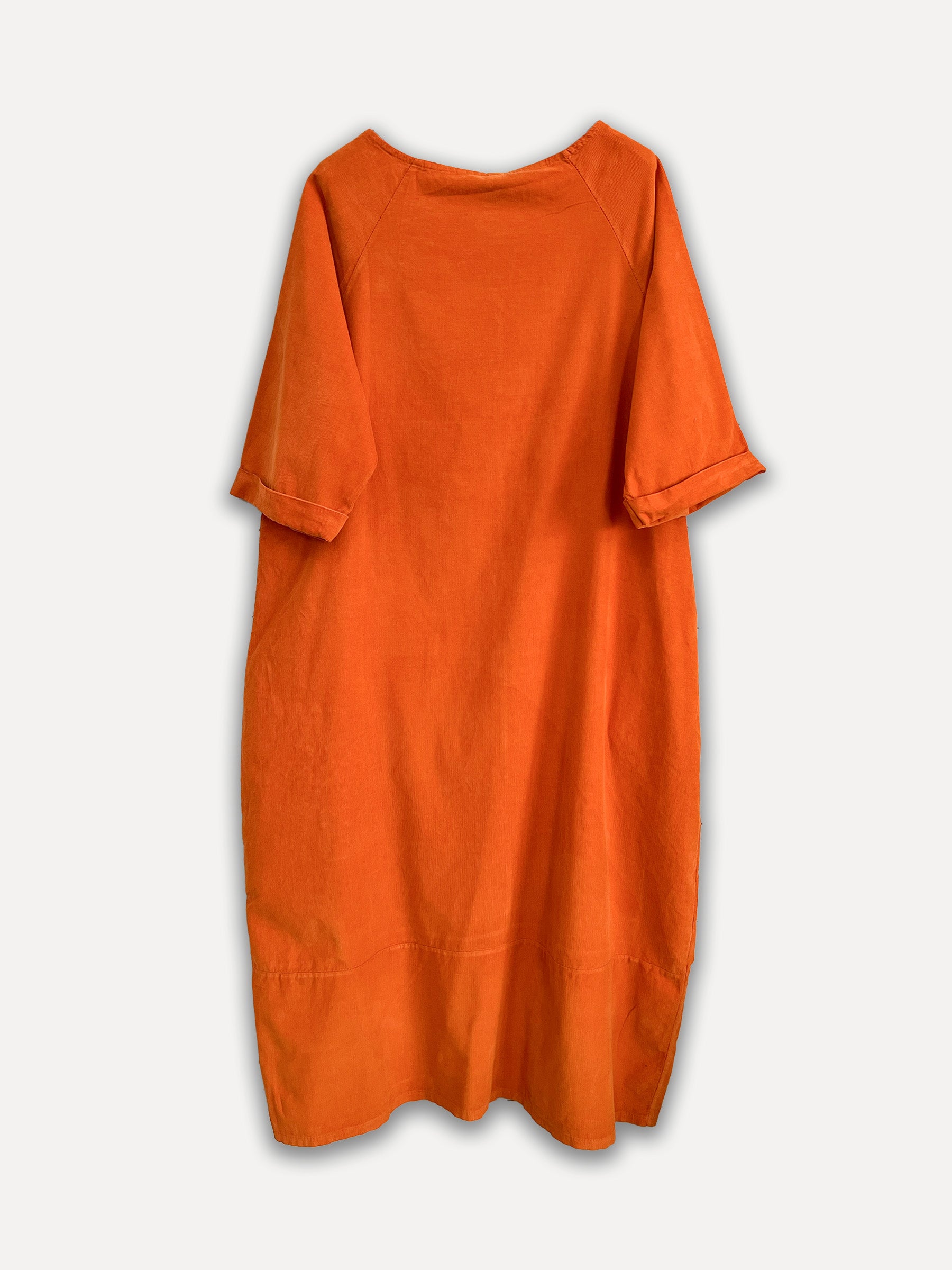 Robe de cordon d'hiver Perla, orange brûlé