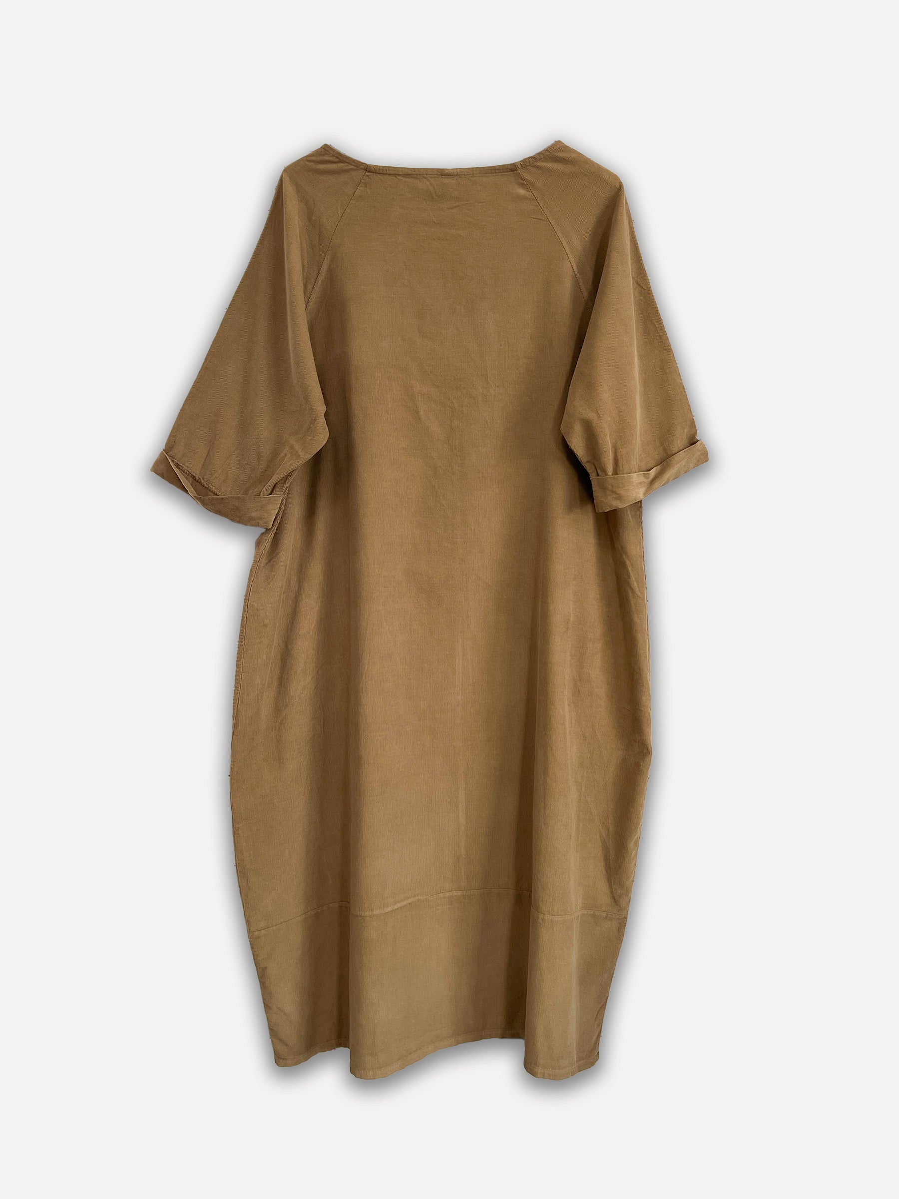 Perla Winterkabelkleid, dunkles Taupe