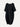 Robe en lin d'hiver Perla, noir