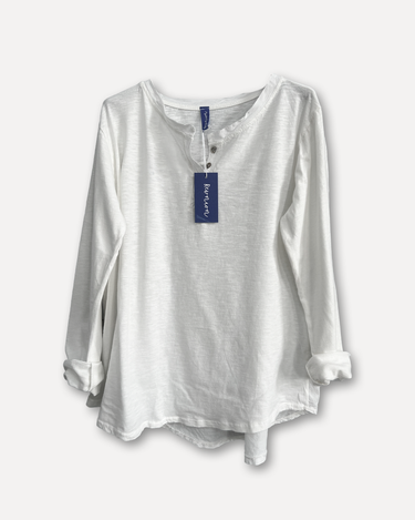 A long sleeves t-shirt with buttons