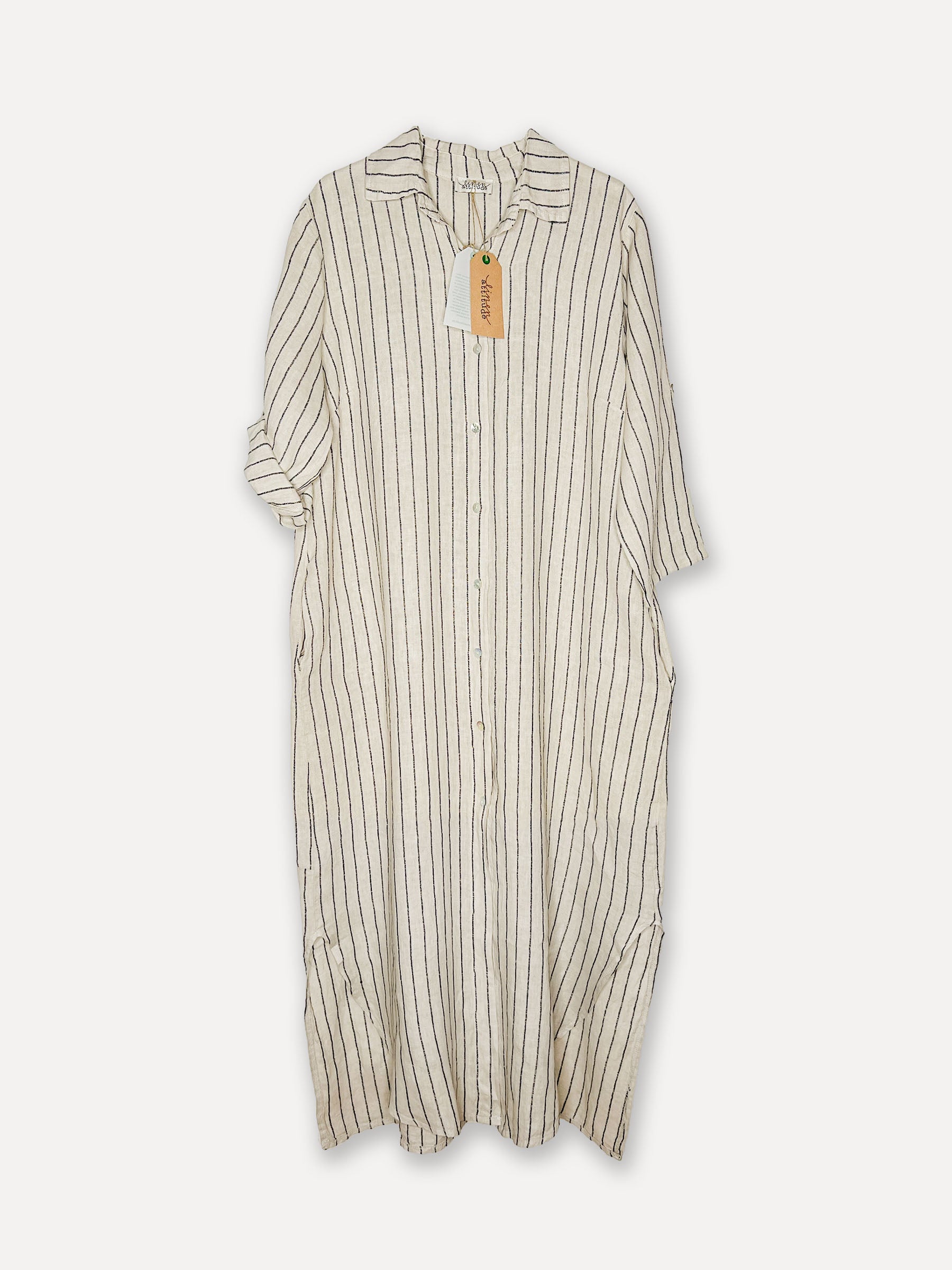 Harbor Attitude Linen Dress