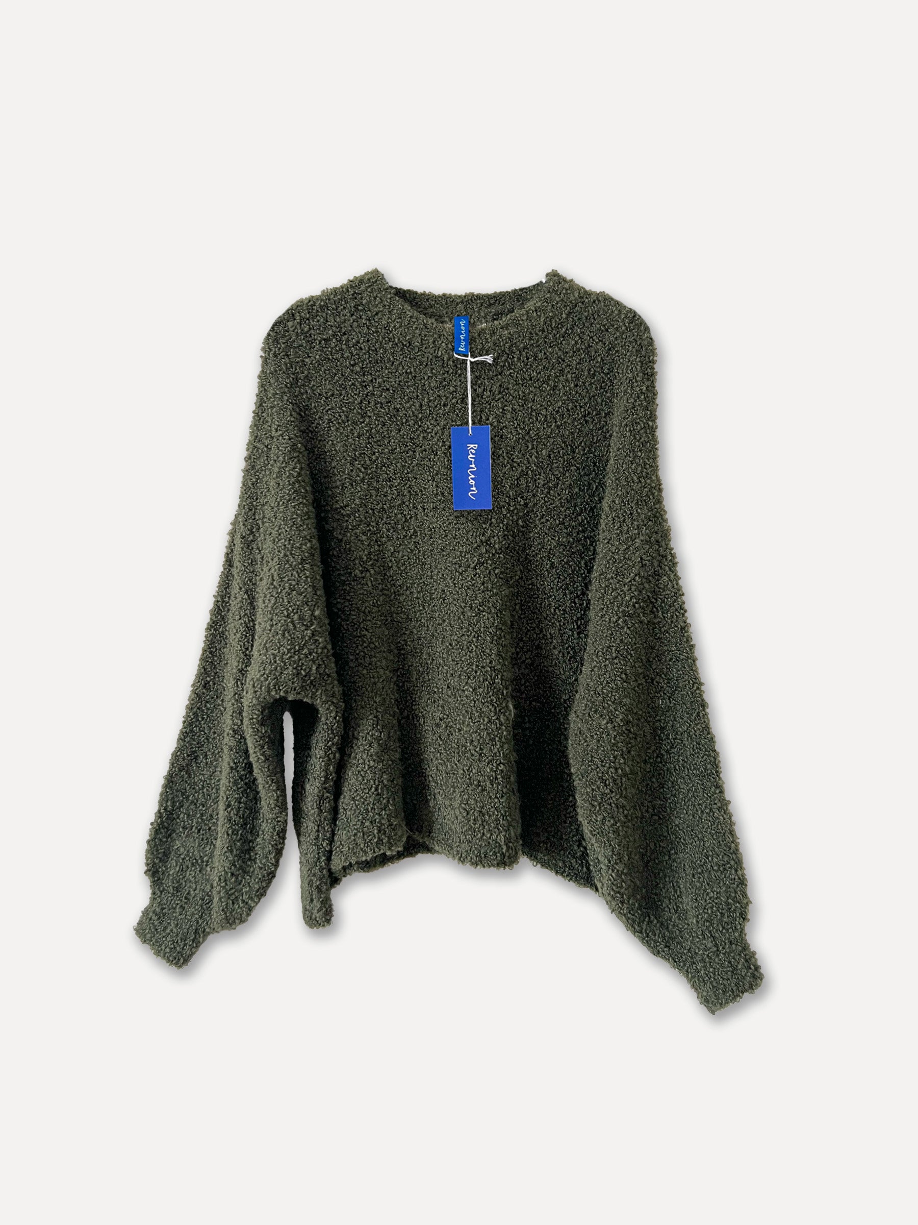 72610 - Round Neck Spring Sweater, Army