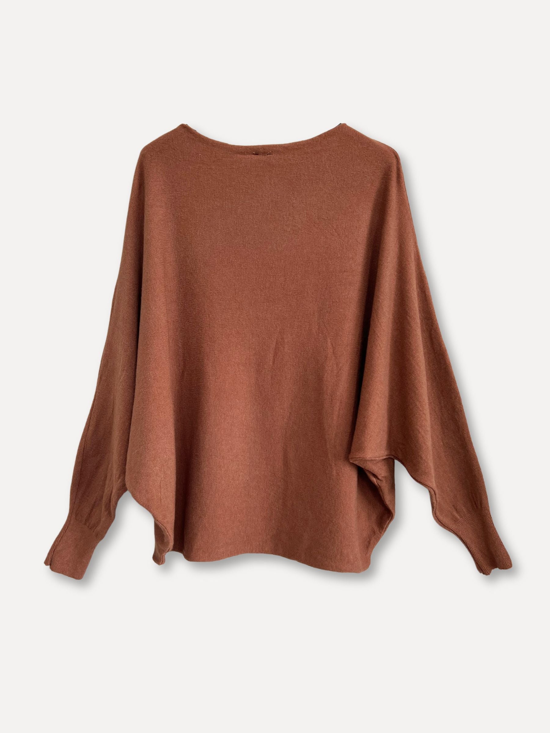 Leichter Pullover, braun